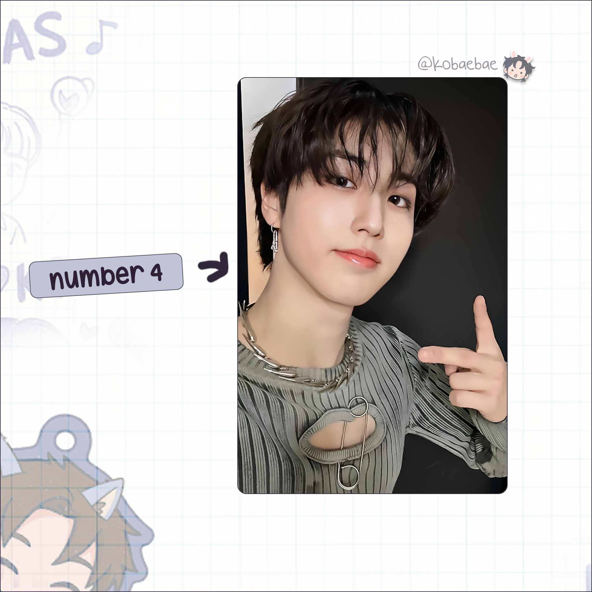 Stray Kids (Skz) - Han Handmade photocards kpop inspired - Bias set 7