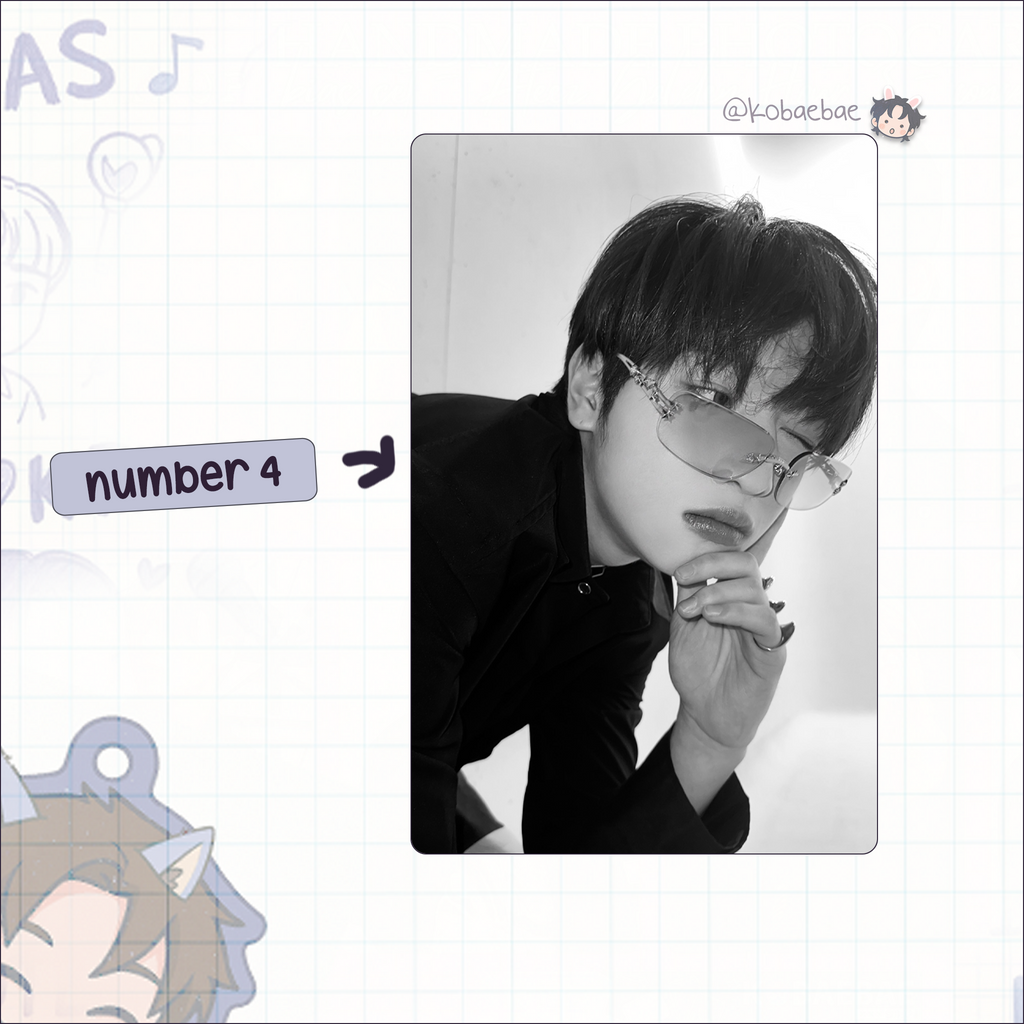 Xikers - Yujun handmade photocards kpop inspired - Set 2