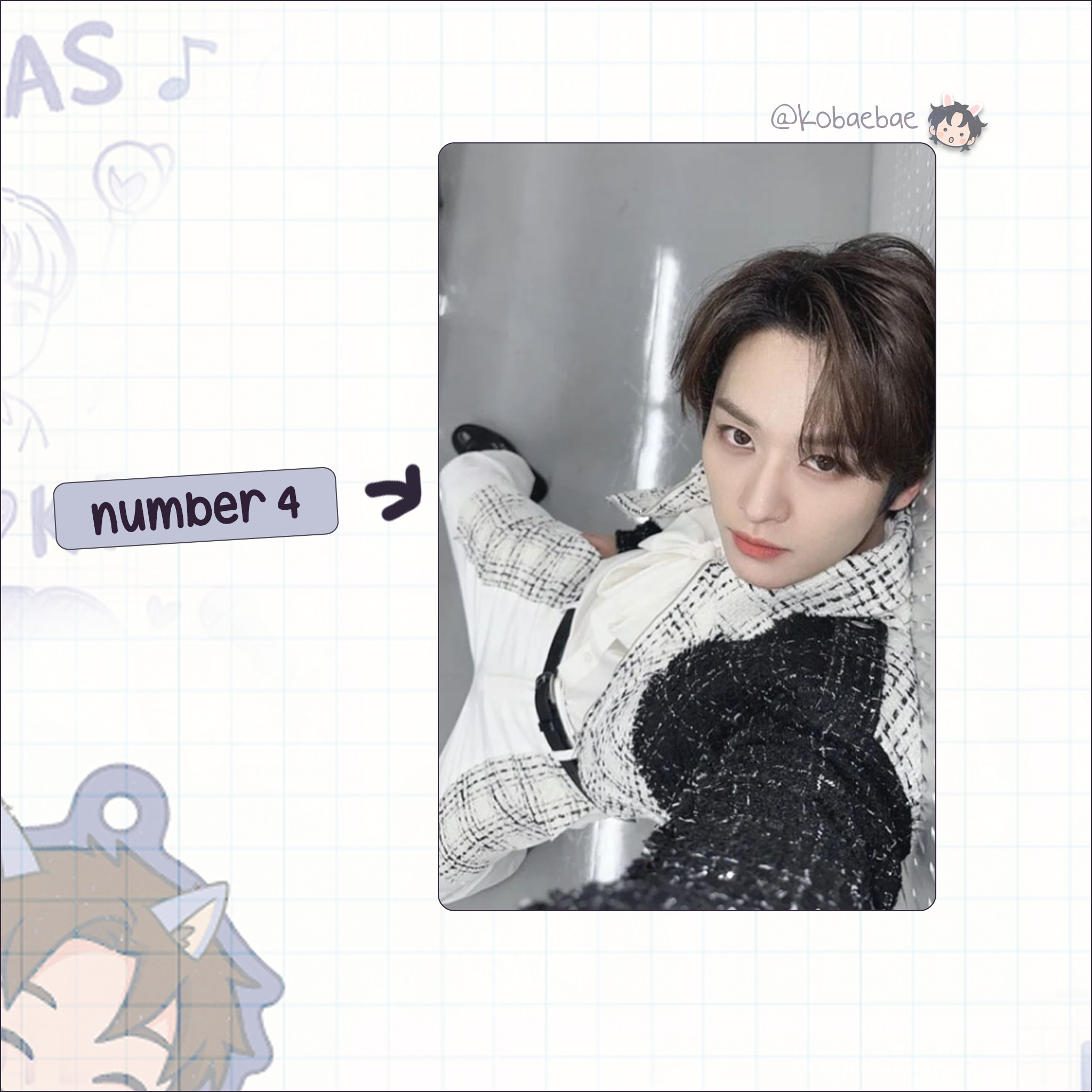 Stray Kids (Skz) - Lino Handmade photocards kpop inspired - Bias set 5