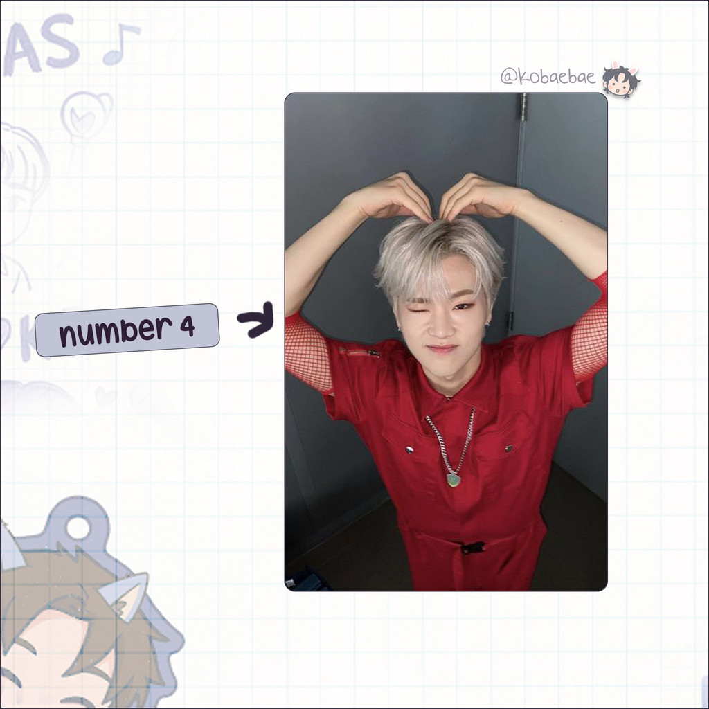 XHR (Xdinary Heroes) - Jungsu Handmade photocards kpop inspired - Bias set 3