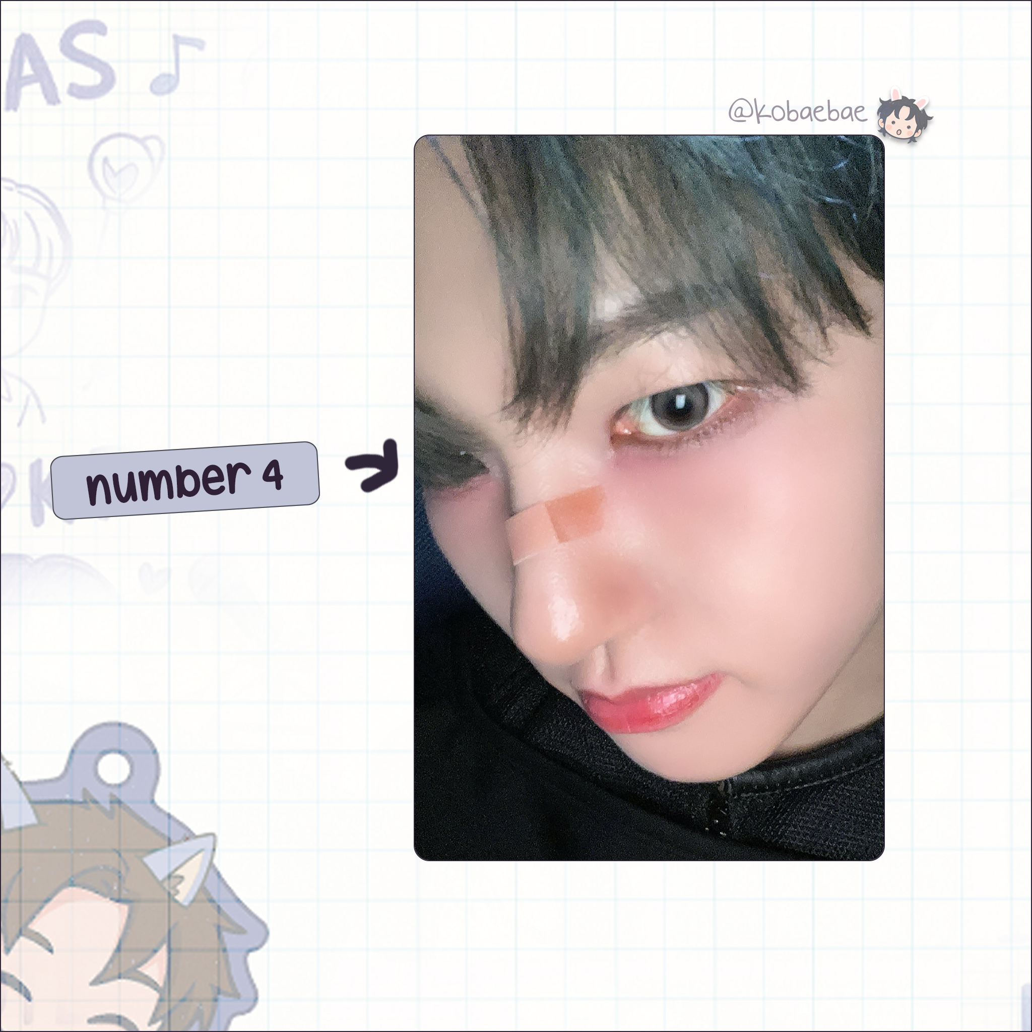 Xikers - Junghoon handmade photocards kpop inspired - Set 2