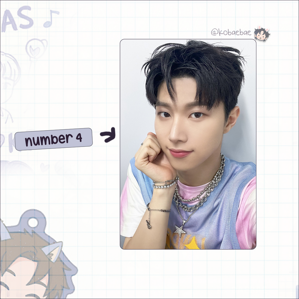 Xkrs - Hyunwoo handmade photocards kpop inspired - Set 1