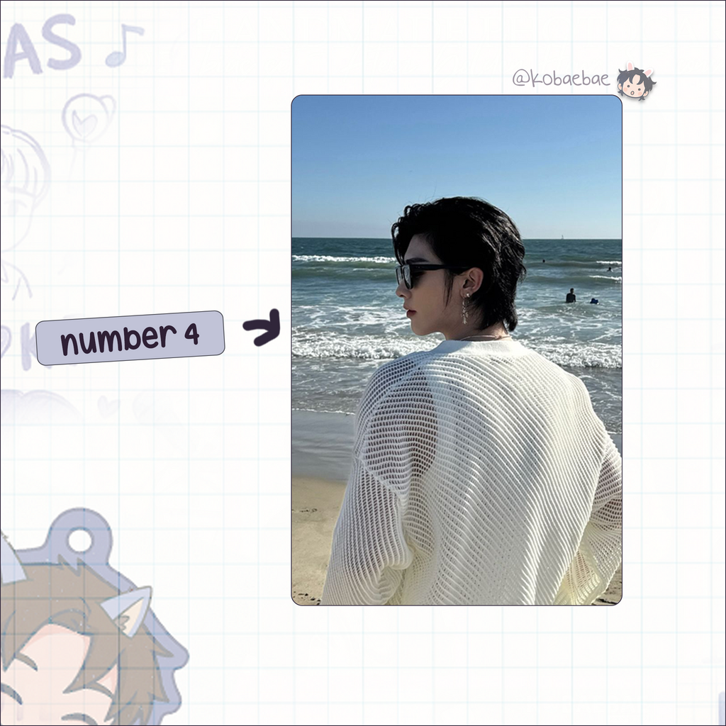 Zb1 - Ricky handmade photocards kpop inspired - Set 3