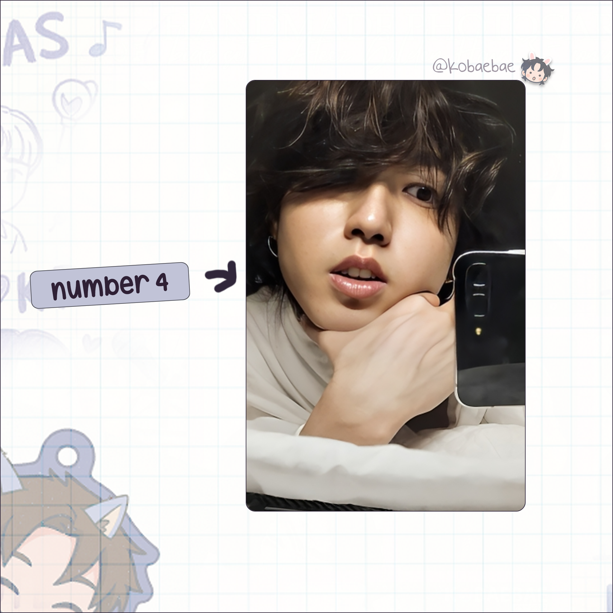 Skz (Stray Kids) - Han handmade photocards kpop inspired - Set 8