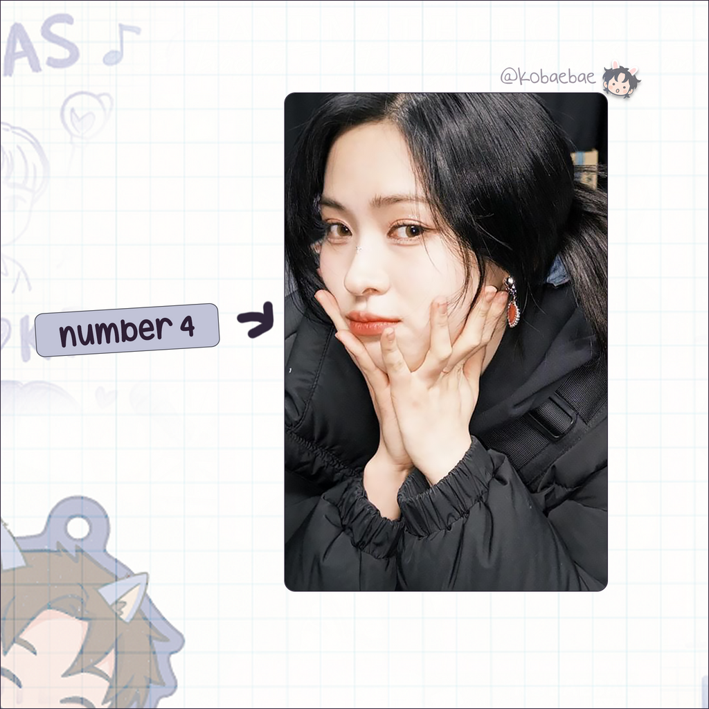 Itzy - Ryujin handmade photocards kpop inspired - Set 3