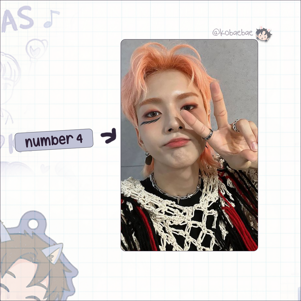 XHR - Ode Handmade photocards kpop inspired - Bias set 2