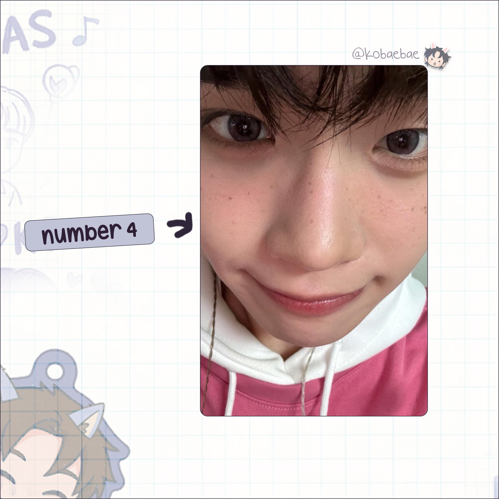 Zb1 - Taerae handmade photocards kpop inspired - Set 2