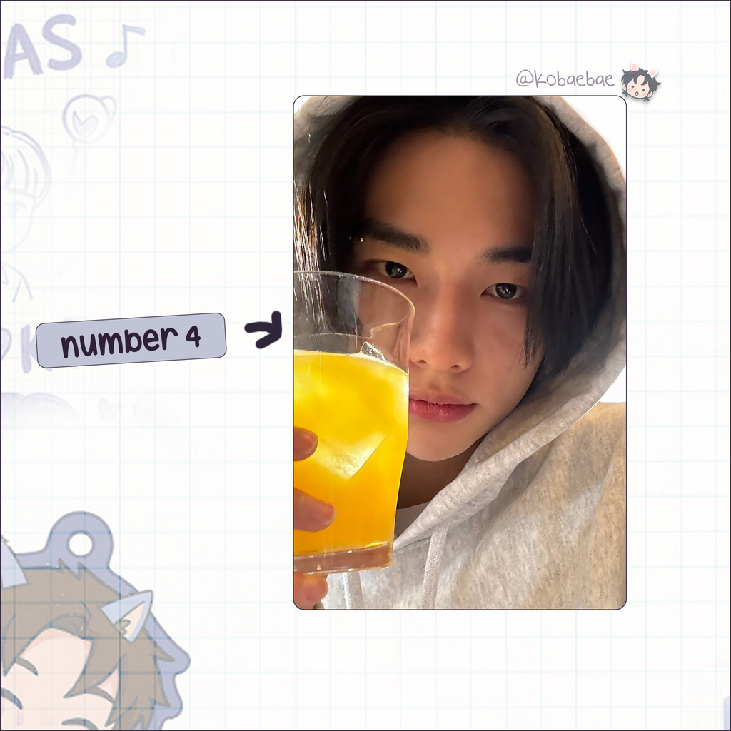 Skz (Stray Kids) - Hyunjin handmade photocards kpop inspired - Set 9