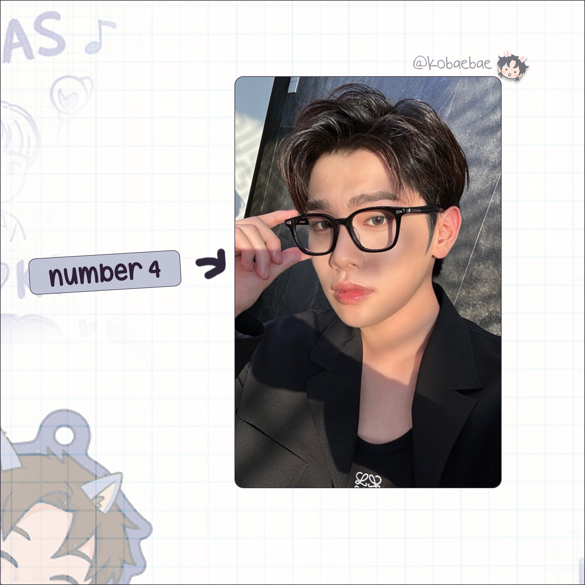 Zb1 - Taerae handmade photocards kpop inspired - Set 3