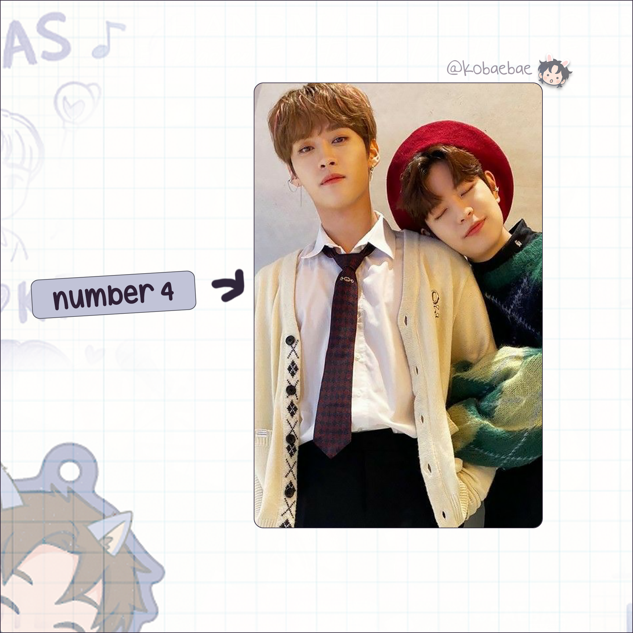 Stray Kids (Skz) - Ot8 Unit Handmade photocards kpop inspired - Bias set 4