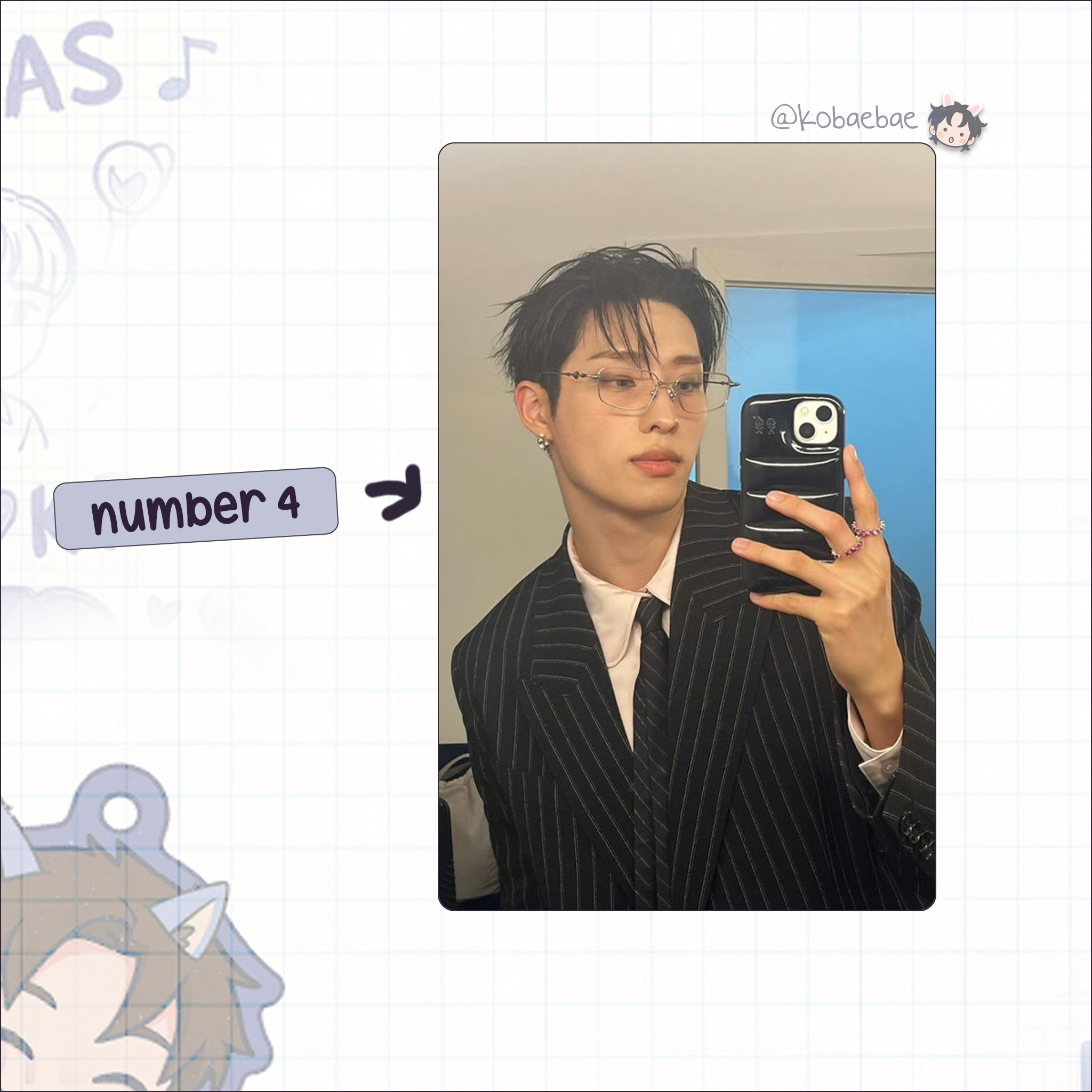 P1harmony - Keeho handmade photocards kpop inspired - Set 3