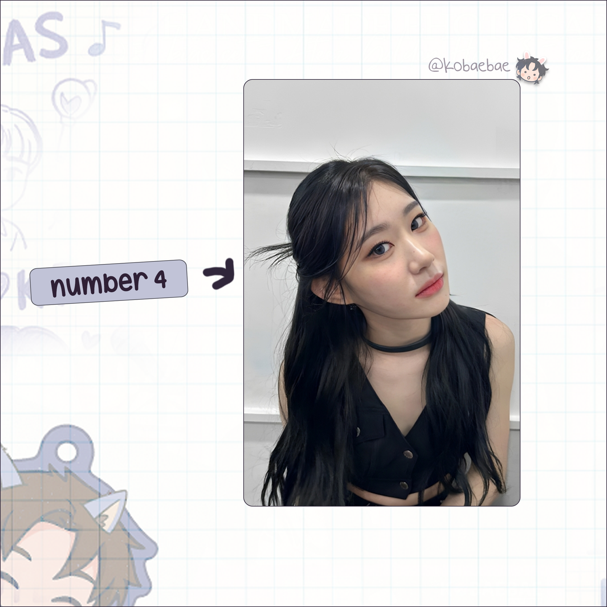 Itz - Chae handmade photocards kpop inspired - Set 2