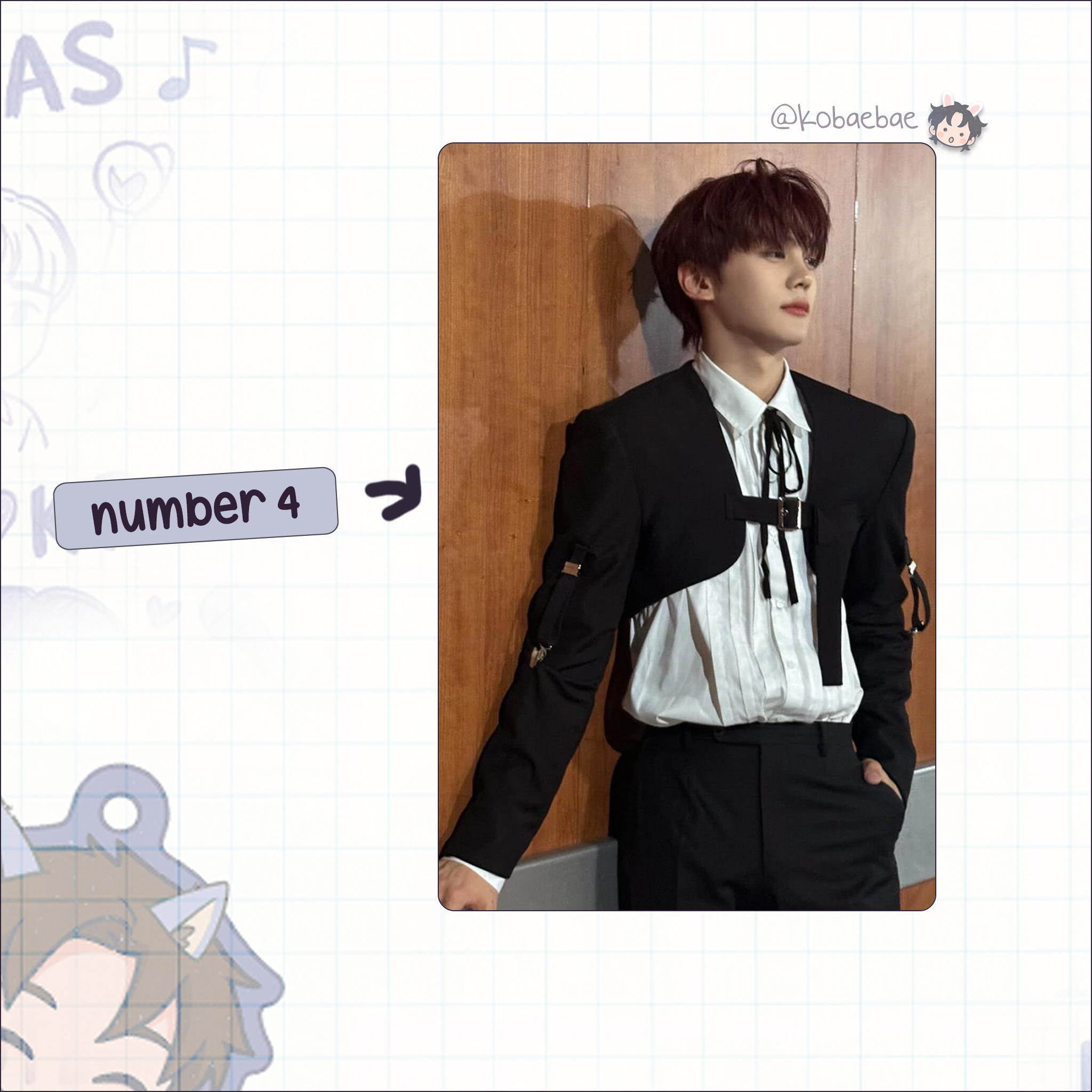 Zb1 - Gyuvin handmade photocards kpop inspired - Set 3
