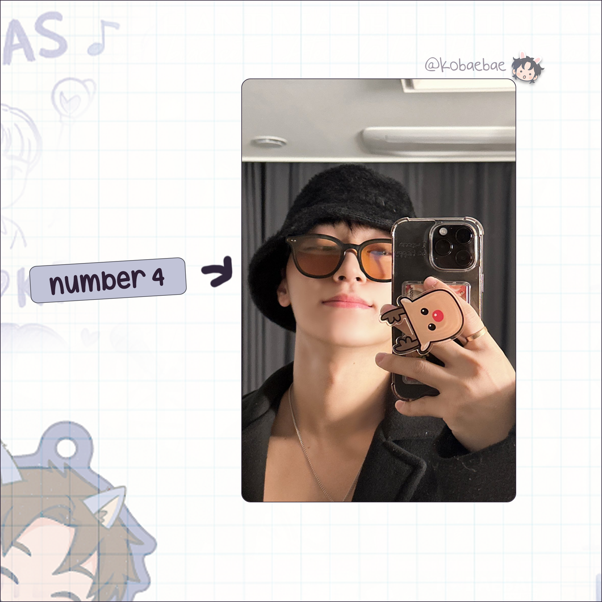 Atz - San handmade photocards kpop inspired - Set 4