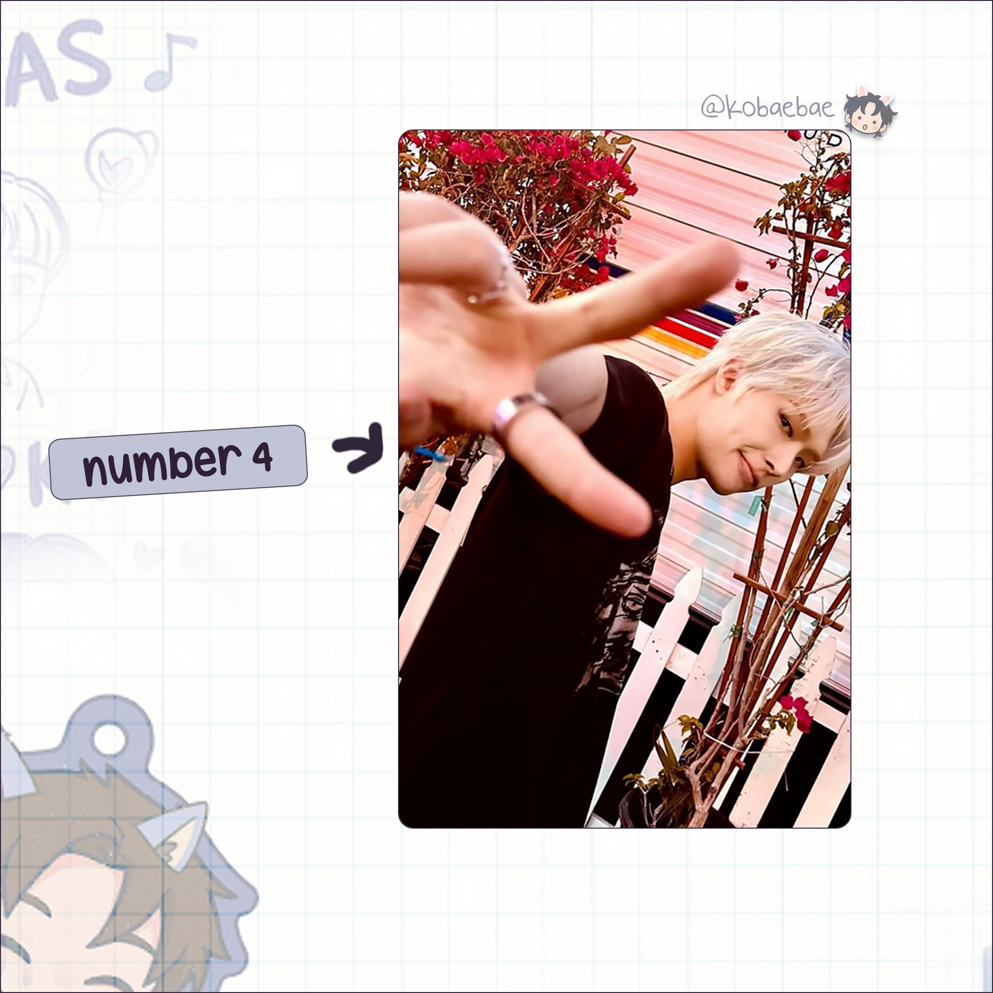 Atz - Mingi handmade photocards kpop inspired - Set 5