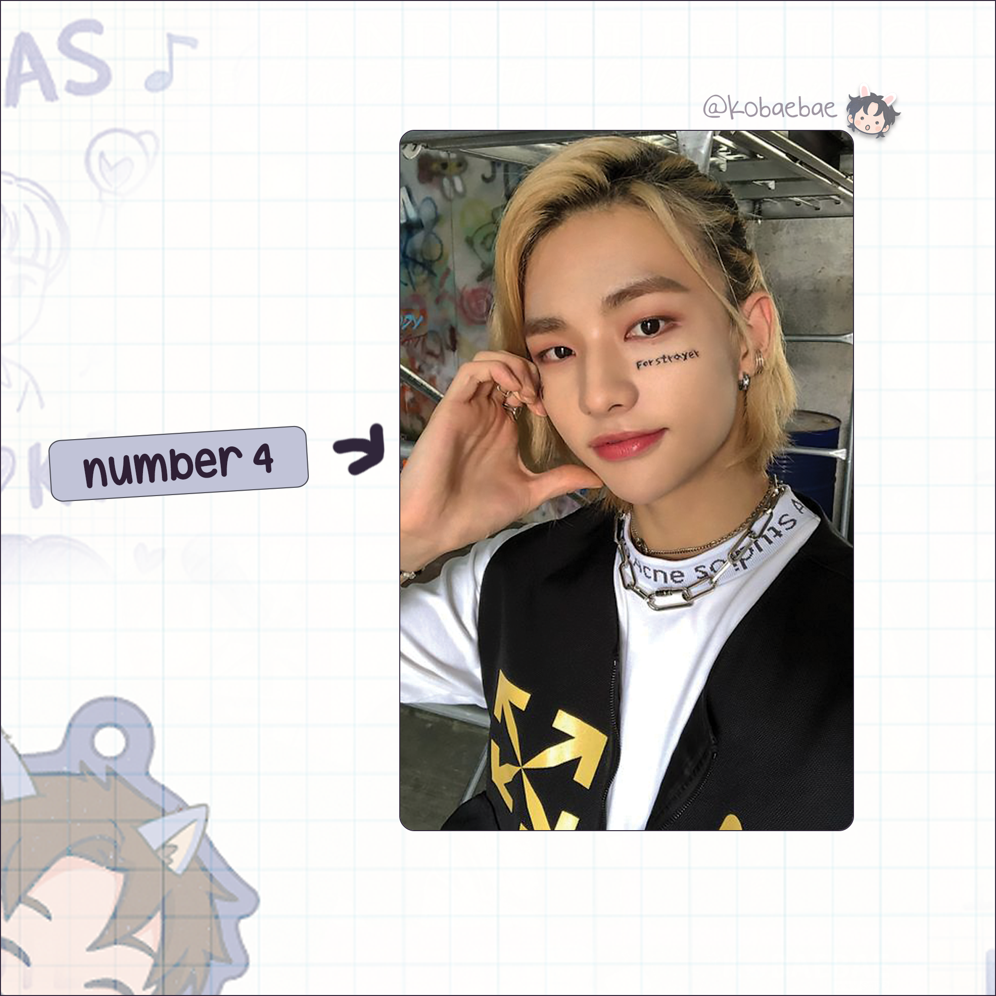 Skz - Hyune Handmade photocards kpop inspired - Bias set 5