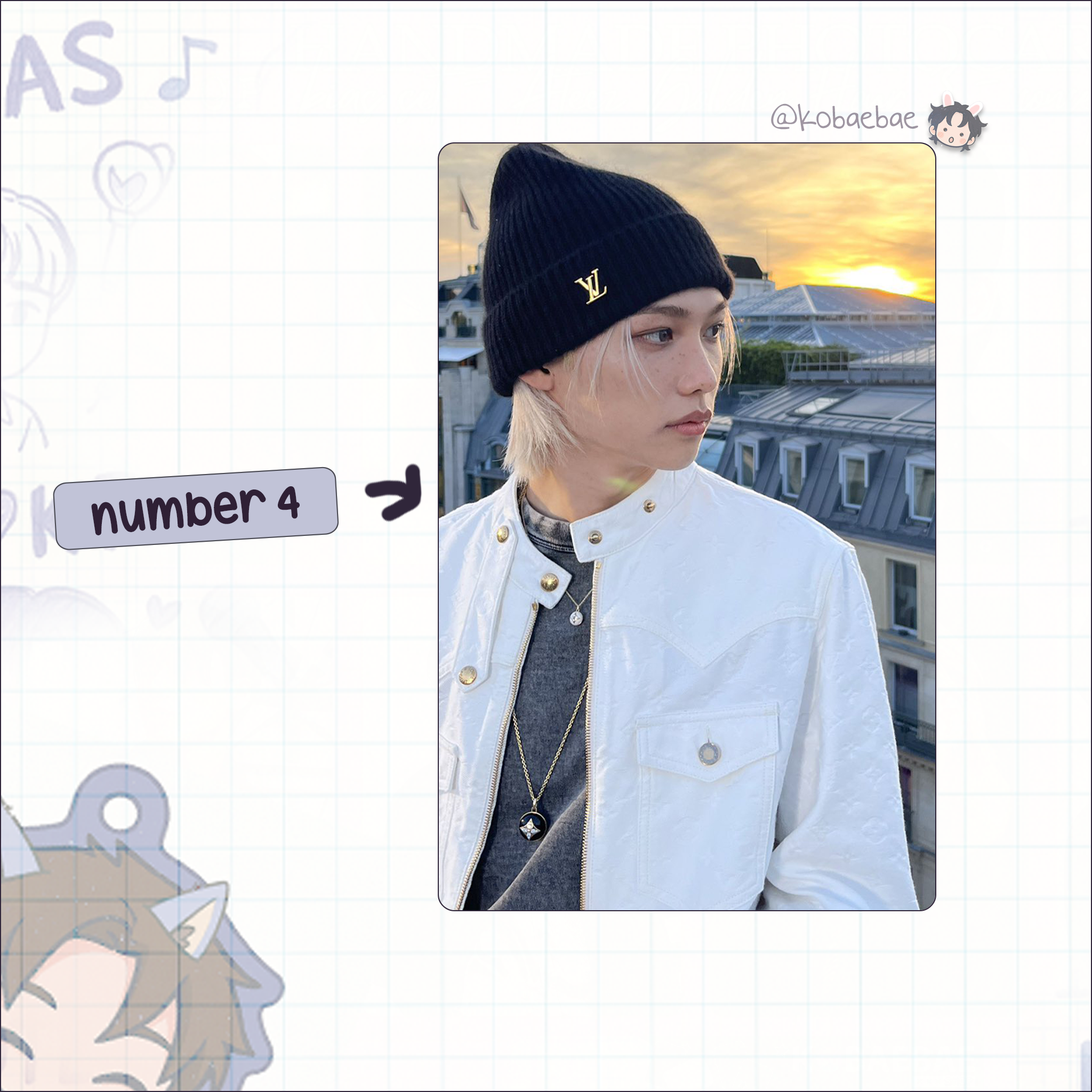 Stray Kids (Skz) - Lix Handmade photocards kpop inspired - Bias set 7