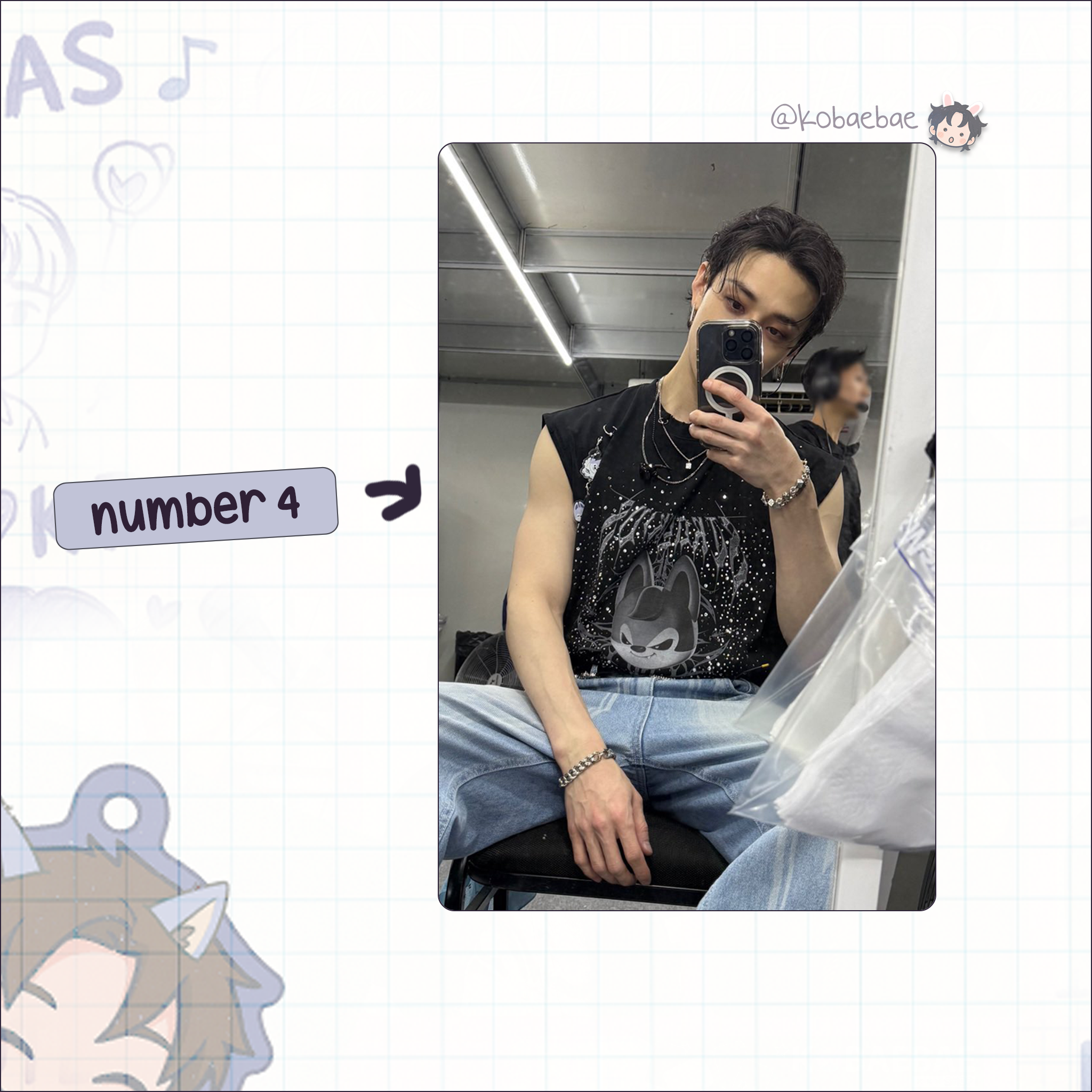 Skz (Stray Kids) - Bang Chan handmade photocards kpop inspired - Set 9