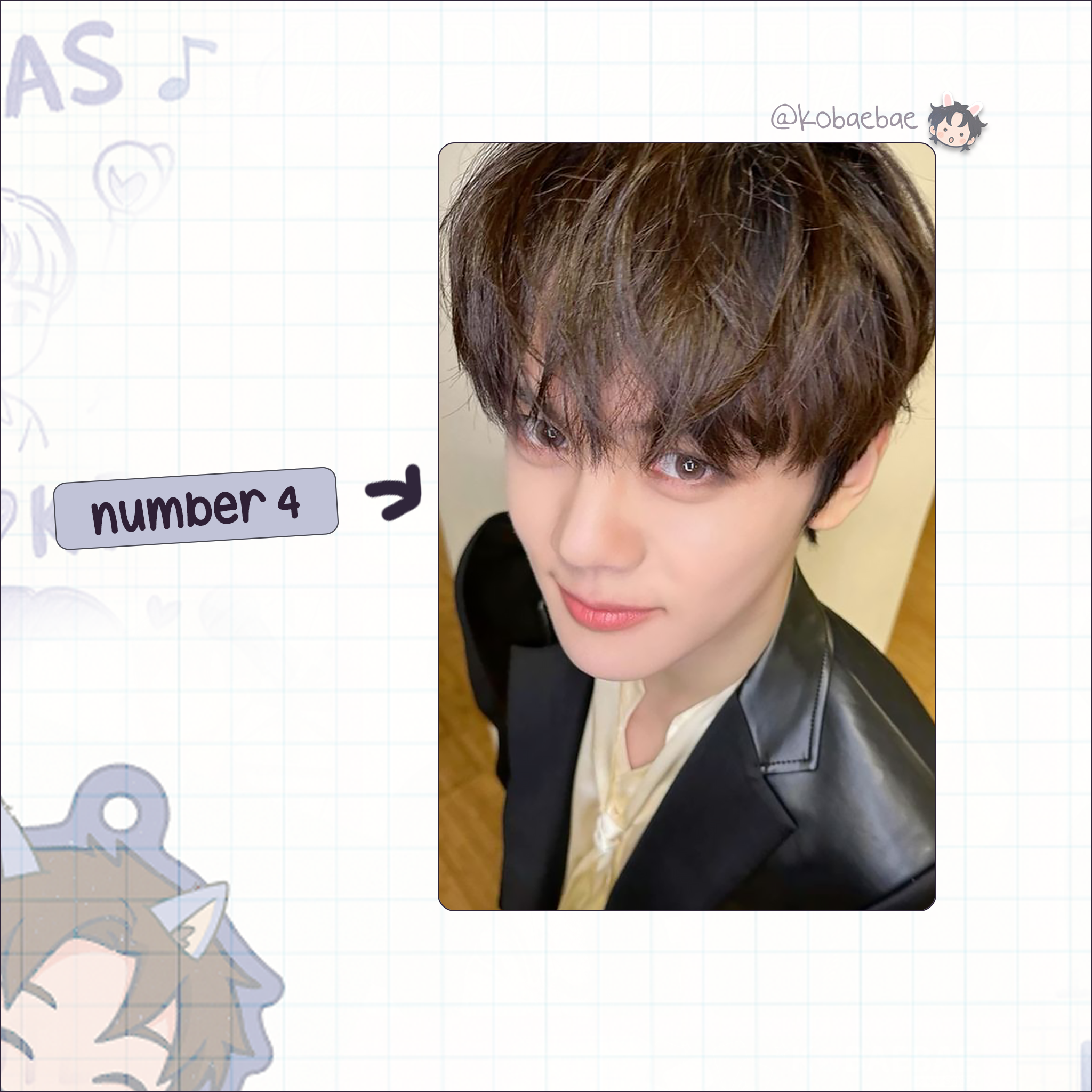 Zb1 - Gyuvin handmade photocards kpop inspired - Set 2