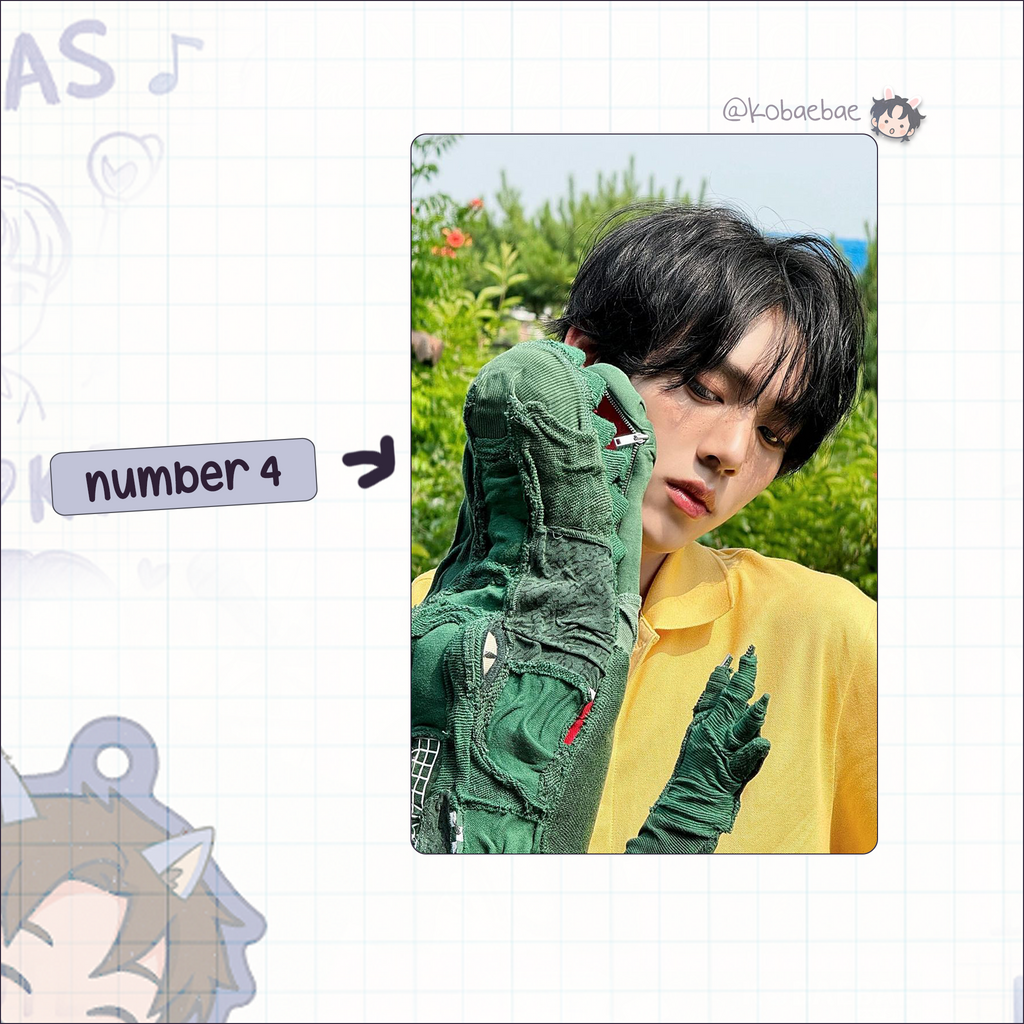 Zb1 - Yujin handmade photocards kpop inspired - Set 2