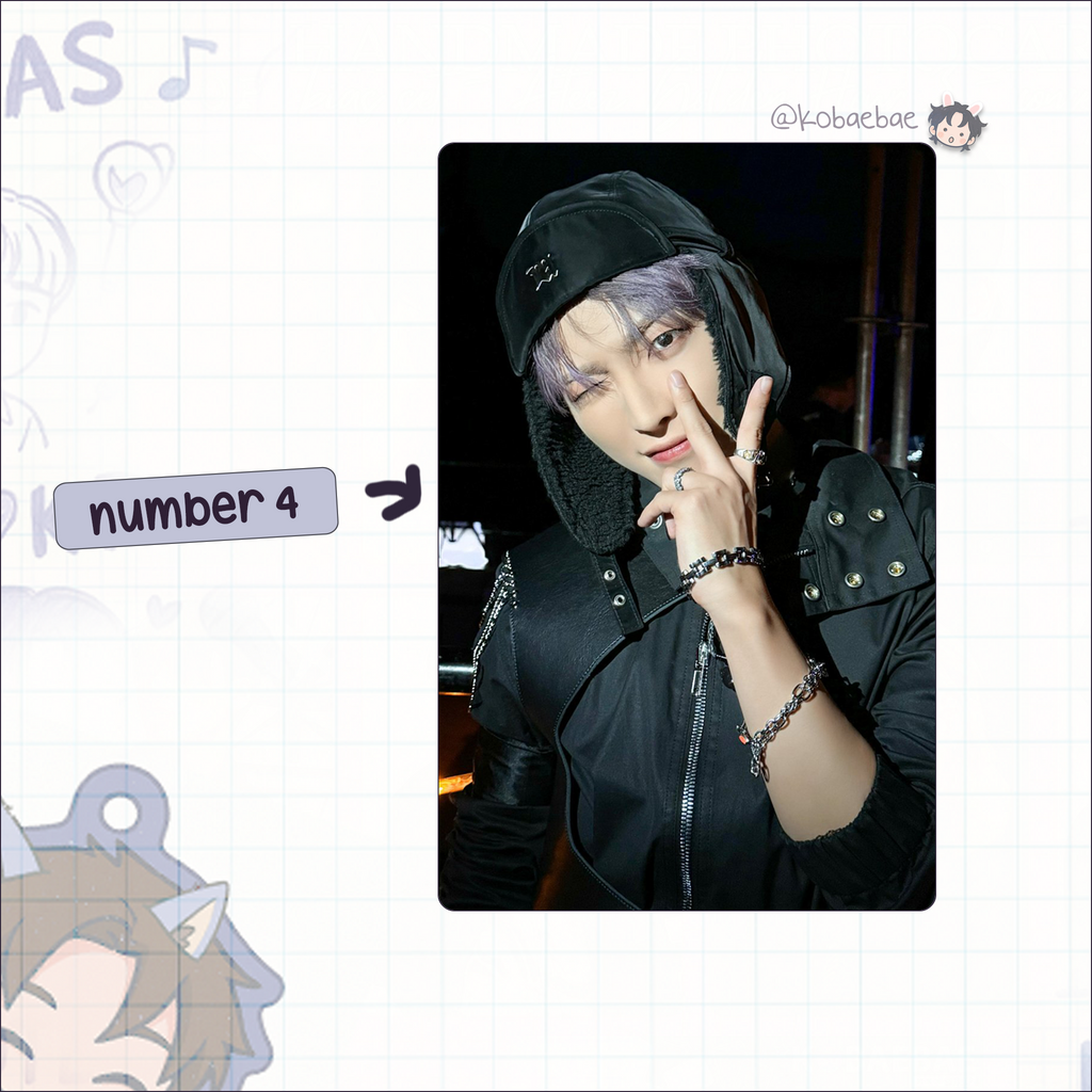 Atz - Joong handmade photocards kpop inspired - Set 4