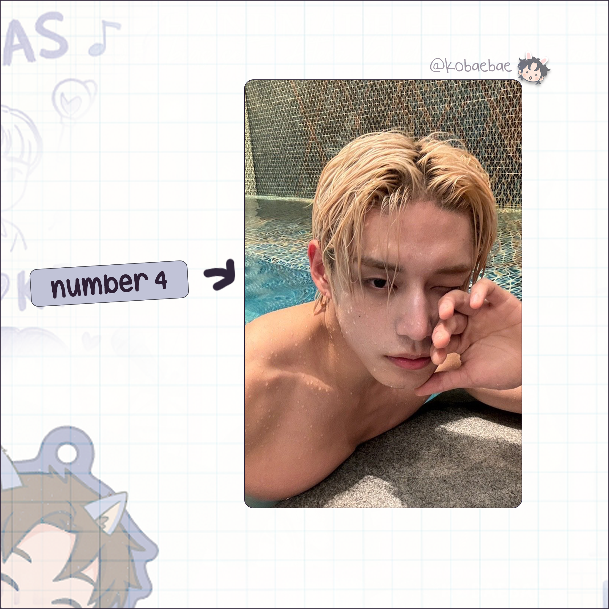 Zb1 - Jiwoong handmade photocards kpop inspired - Set 2