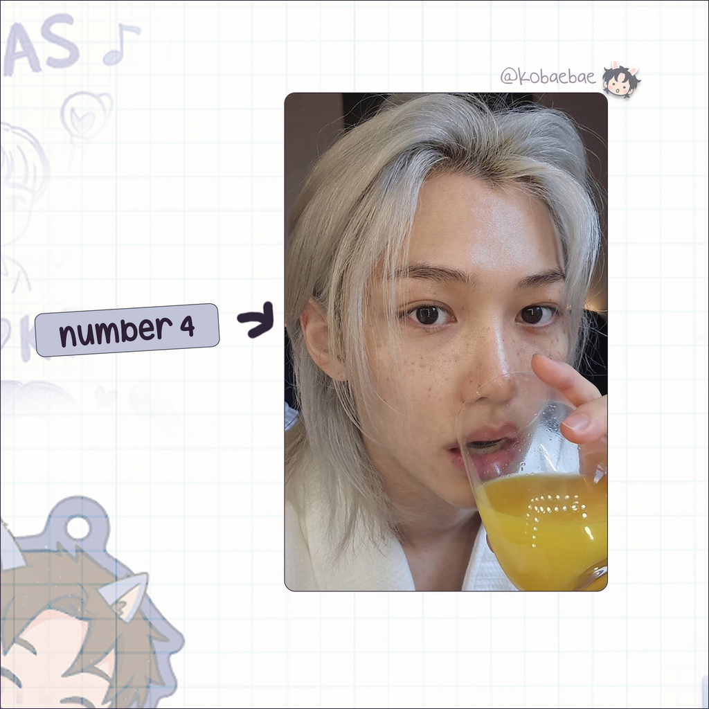 Skz (Stray Kids) - Lix handmade photocards kpop inspired - Set 6