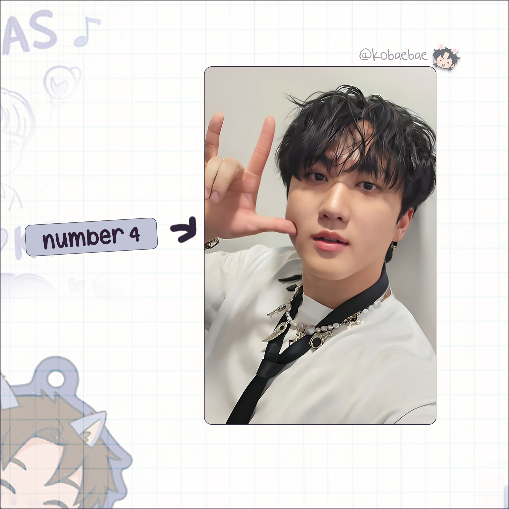 Stray Kids (Skz) - Bin Handmade photocards kpop inspired - Bias set 7