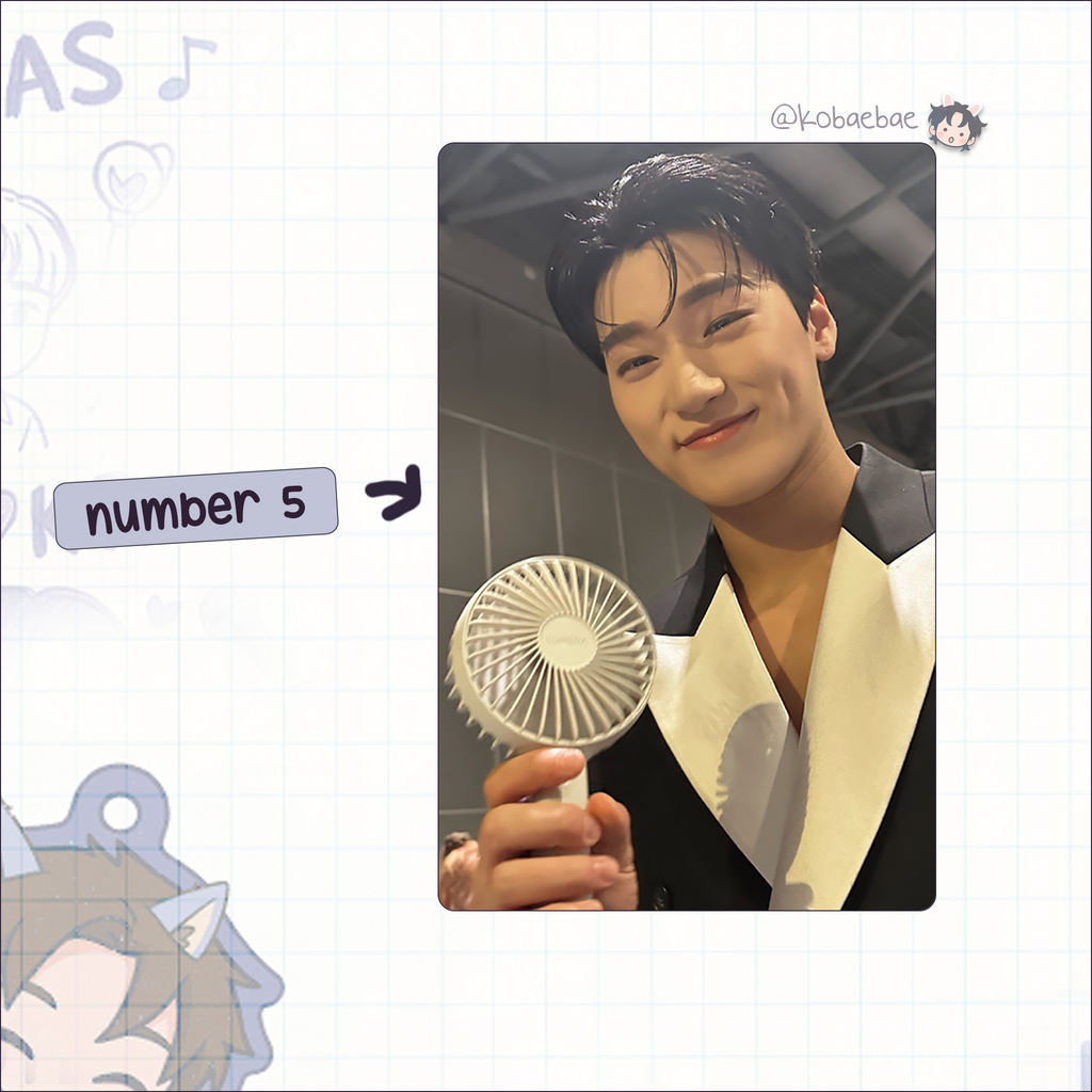 Atz - San handmade photocards kpop inspired - Set 5