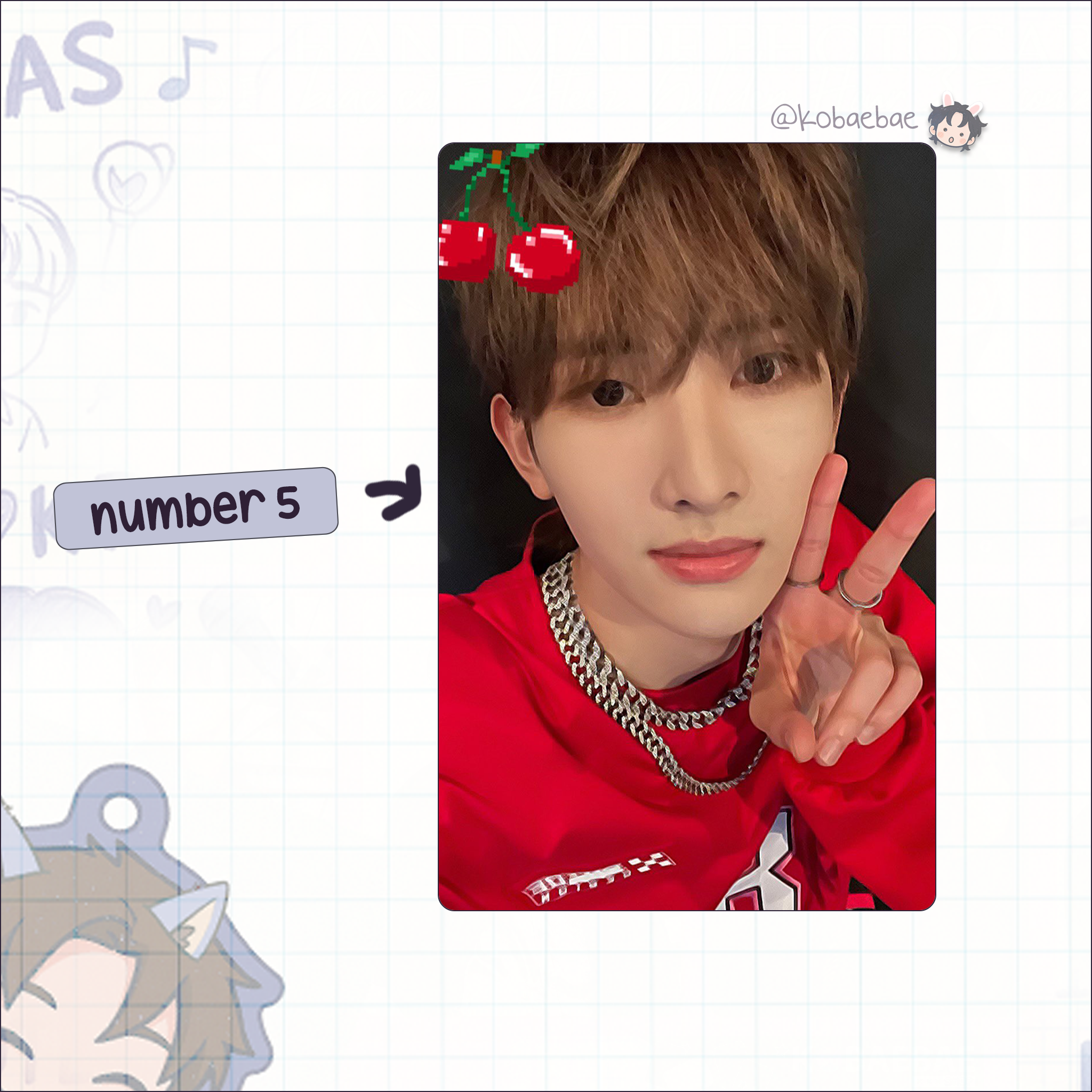Xikers - Seeun handmade photocards kpop inspired - Set 2