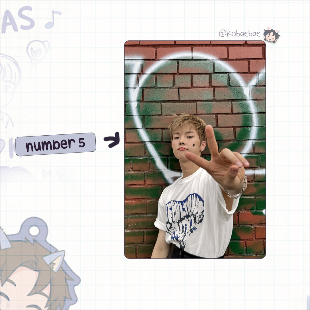 XHR (Xdinary Heroes) - Jungsu Handmade photocards kpop inspired - Bias set 3