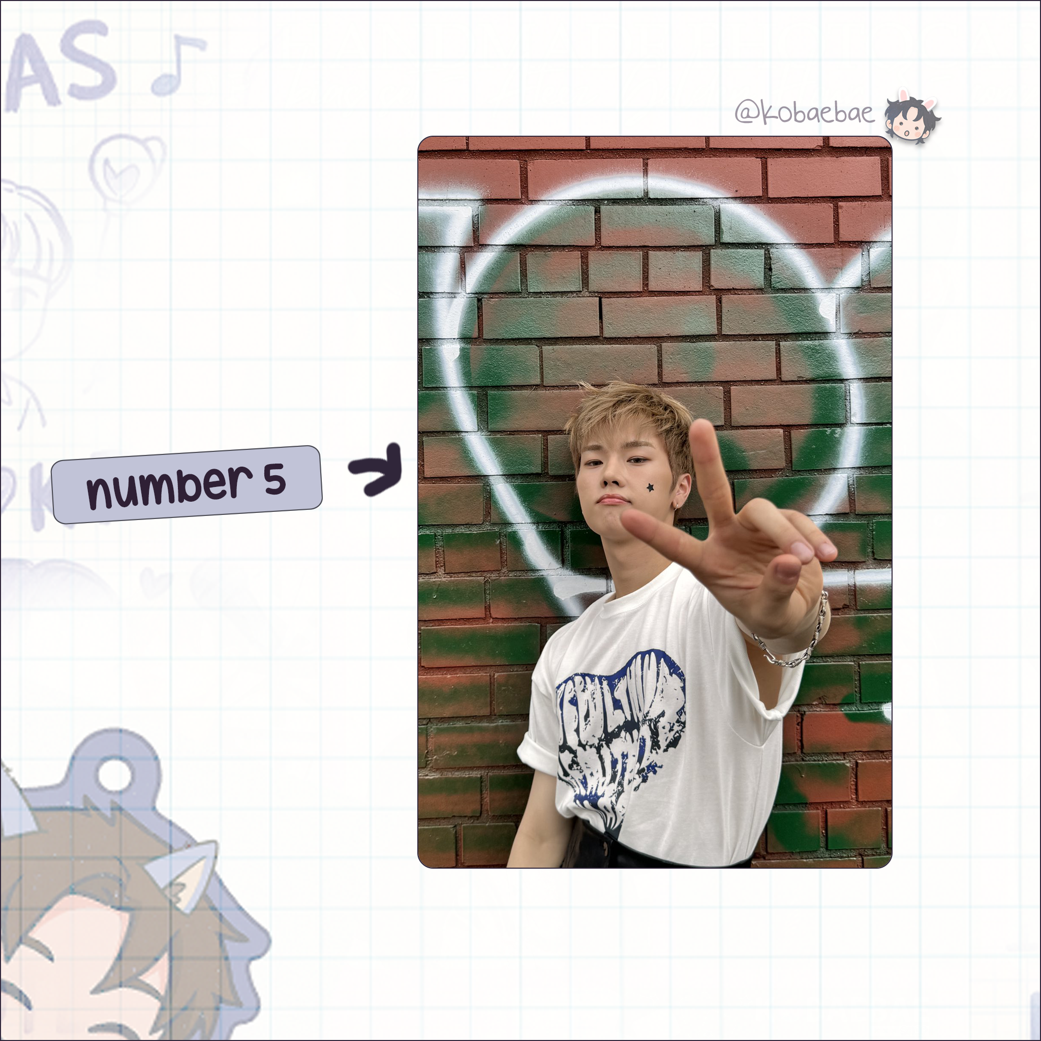 XHR (Xdinary Heroes) - Jungsu Handmade photocards kpop inspired - Bias set 3