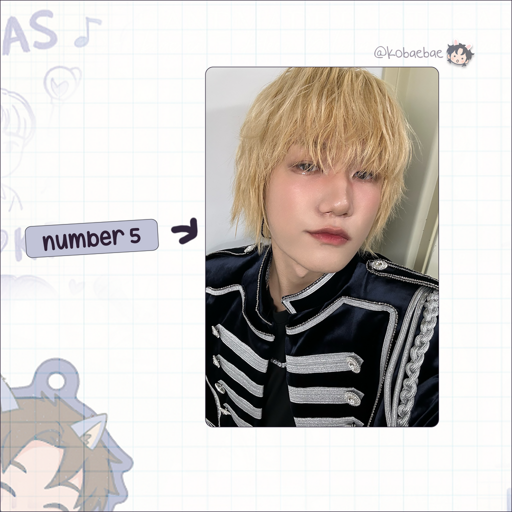 P1H - Seob handmade photocards kpop inspired - Set 2