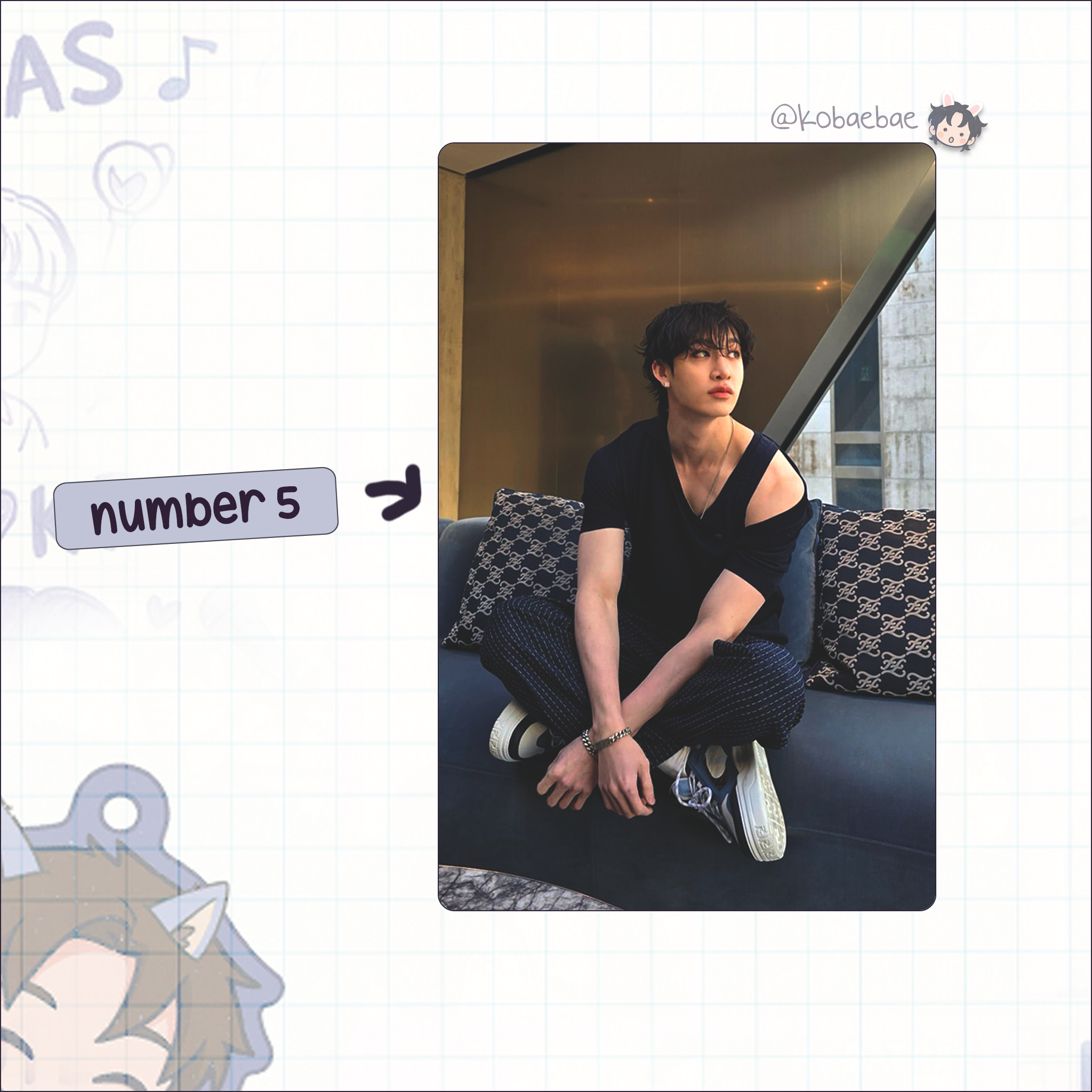 Skz (Stray Kids) - Bang Chan handmade photocards kpop inspired - Set 9