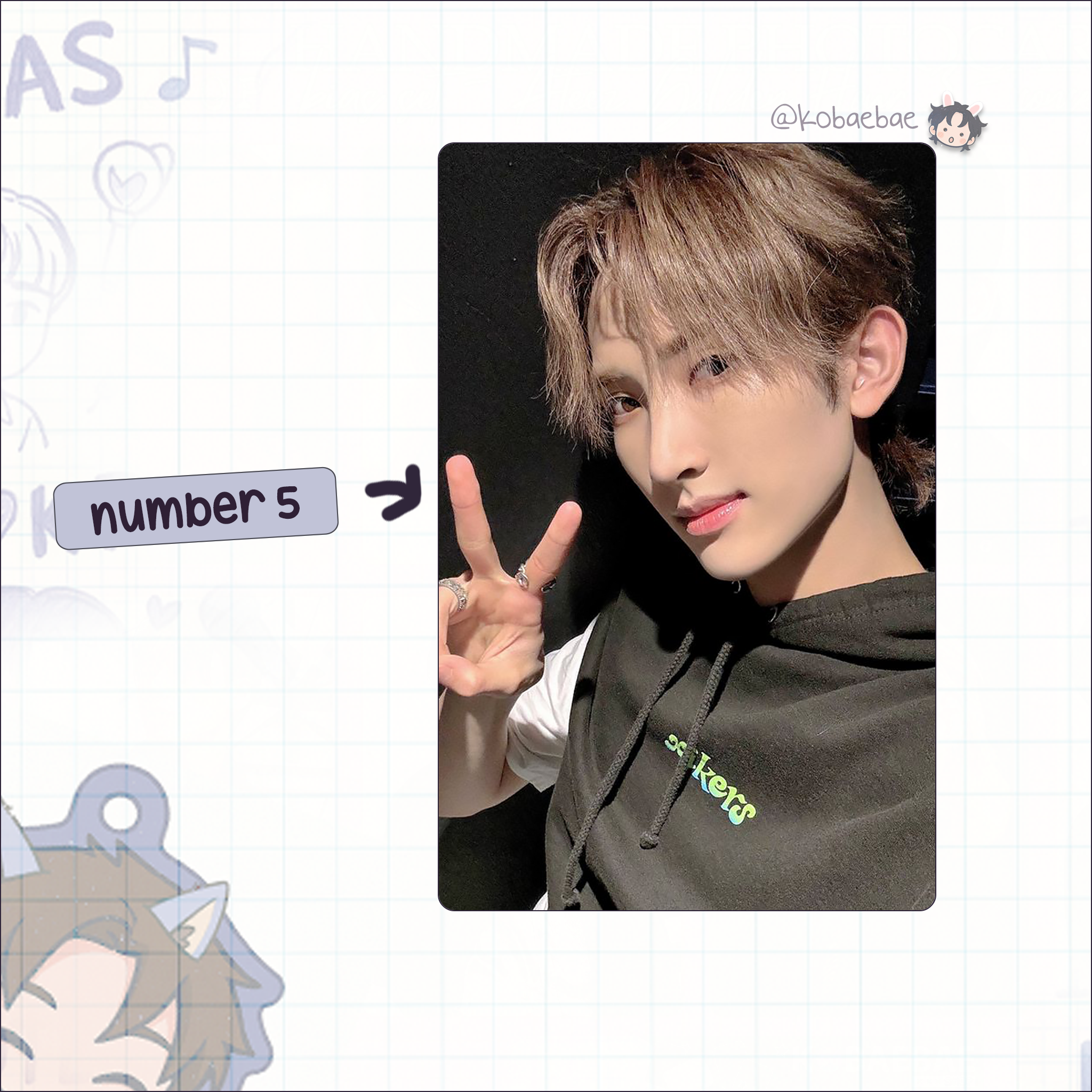 Xkrs - Seeun handmade photocards kpop inspired - Set 1