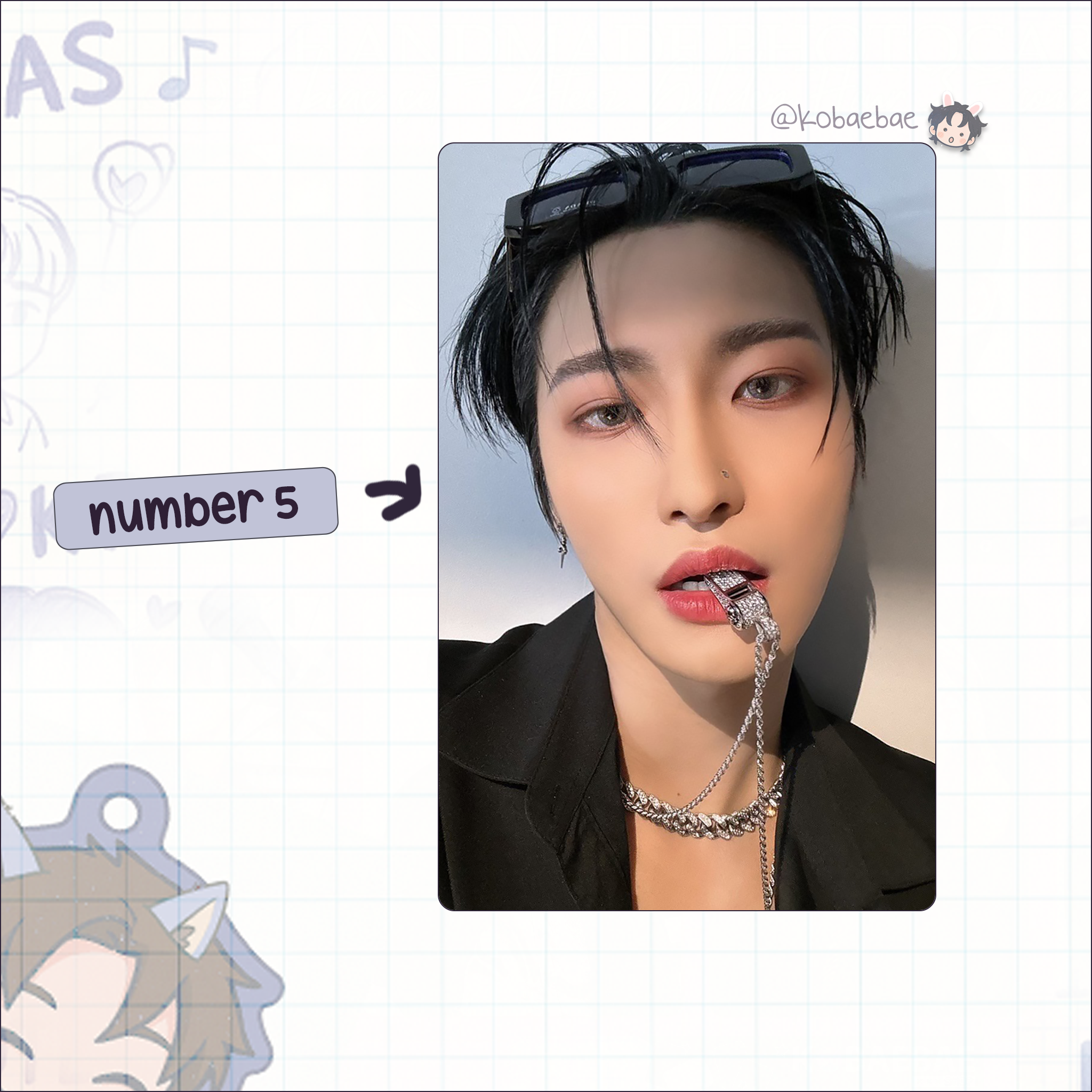 Atz - Hwa handmade photocards kpop inspired - Set 4