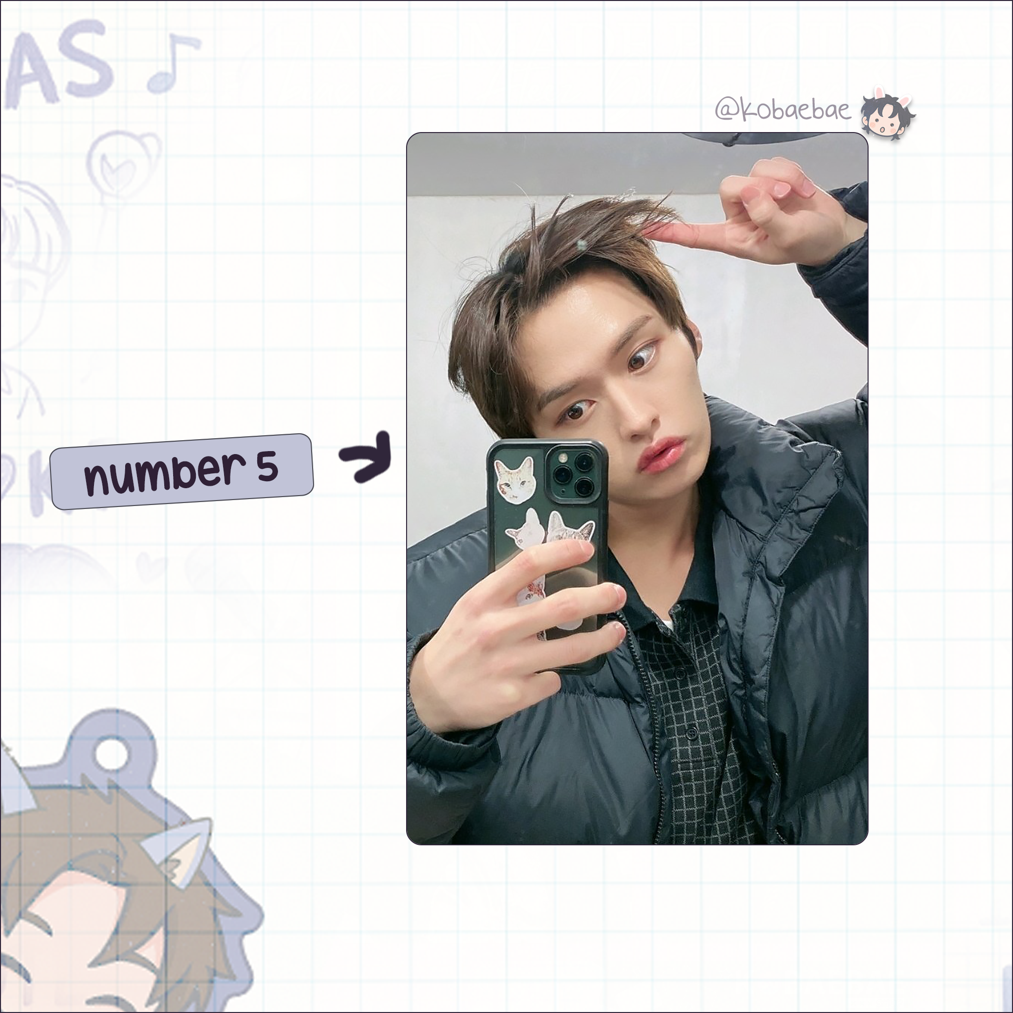 Skz (Stray Kids) - Lee Know handmade photocards kpop inspired - Set 9