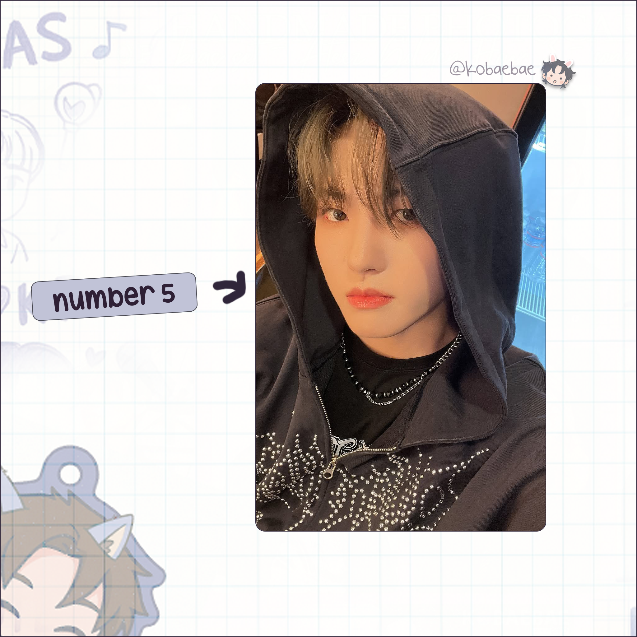 Xikers - Junghoon handmade photocards kpop inspired - Set 2