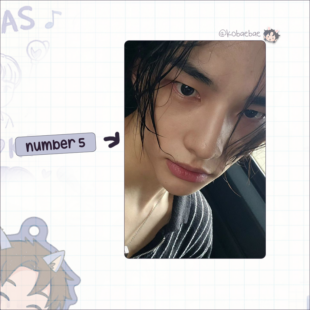 Skz (Stray Kids) - Hyune handmade photocards kpop inspired - Set 6