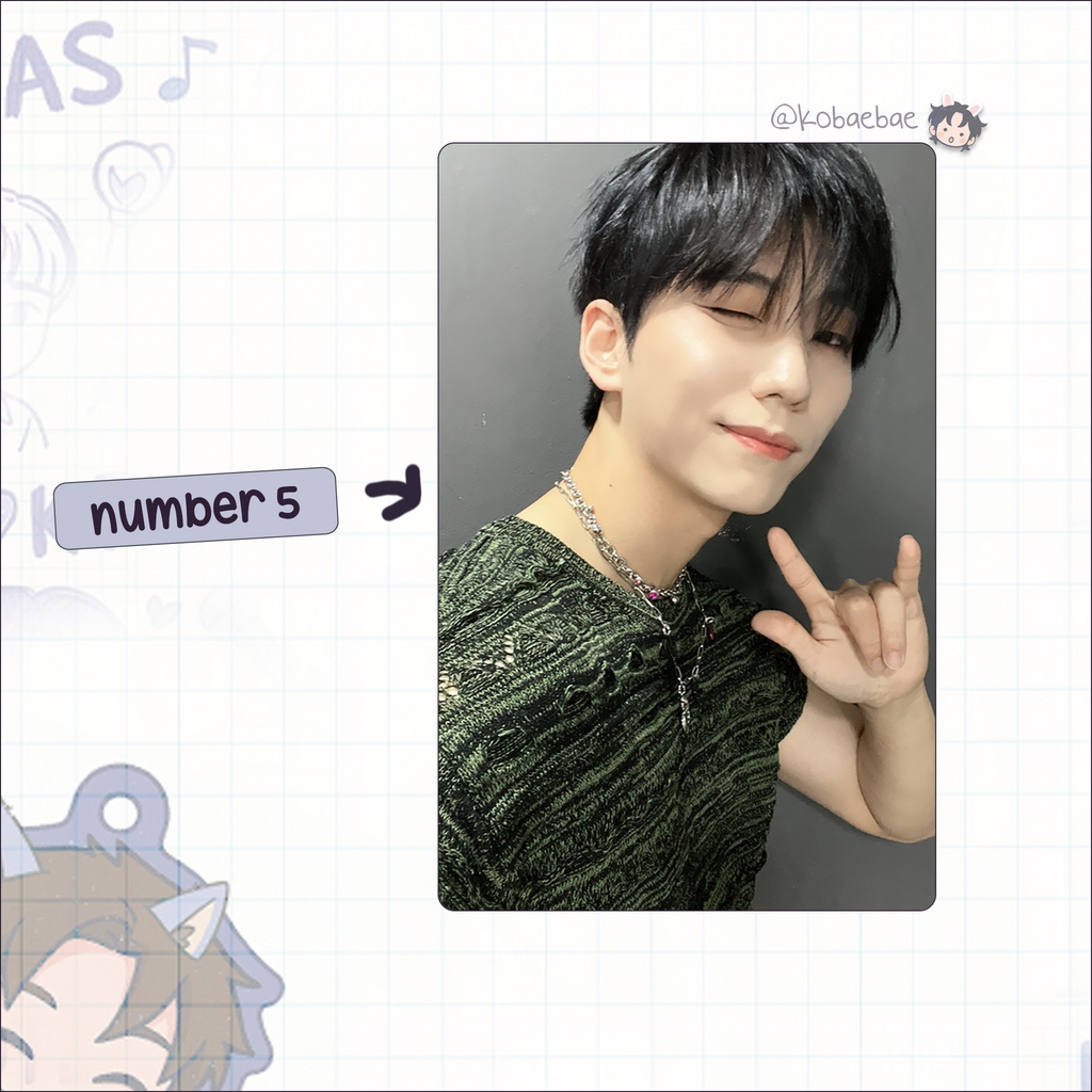 XHR - Gunil Handmade photocards kpop inspired - Bias set 2