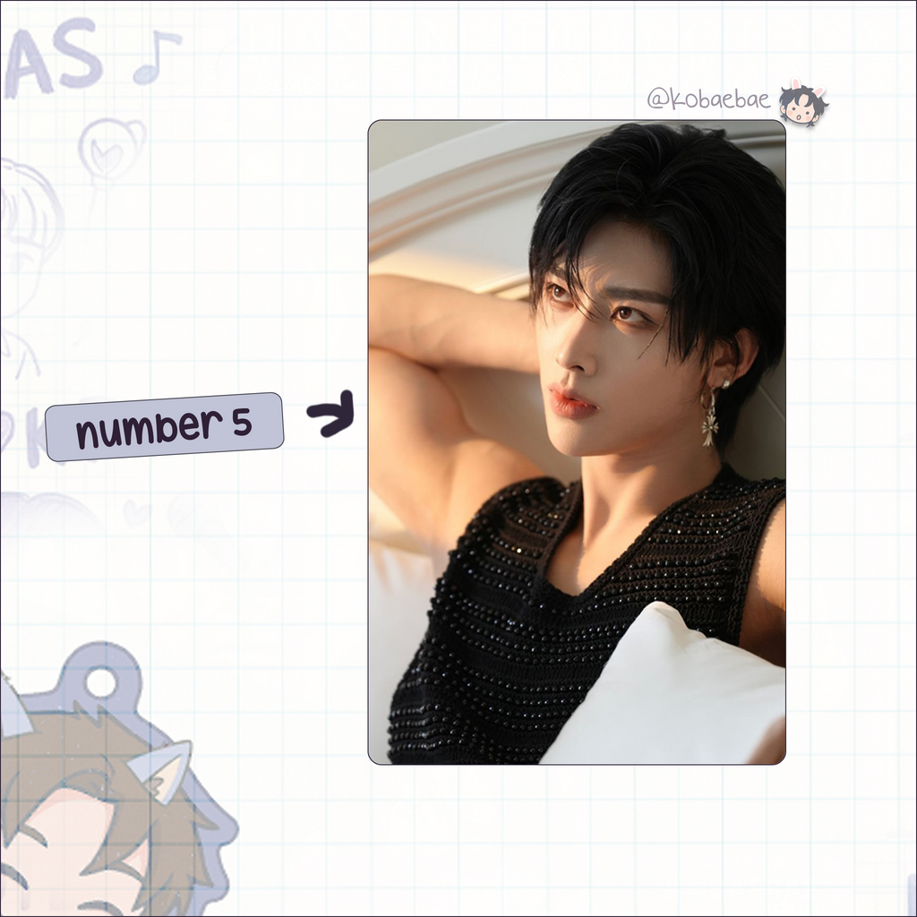Zb1 - Ricky handmade photocards kpop inspired - Set 3