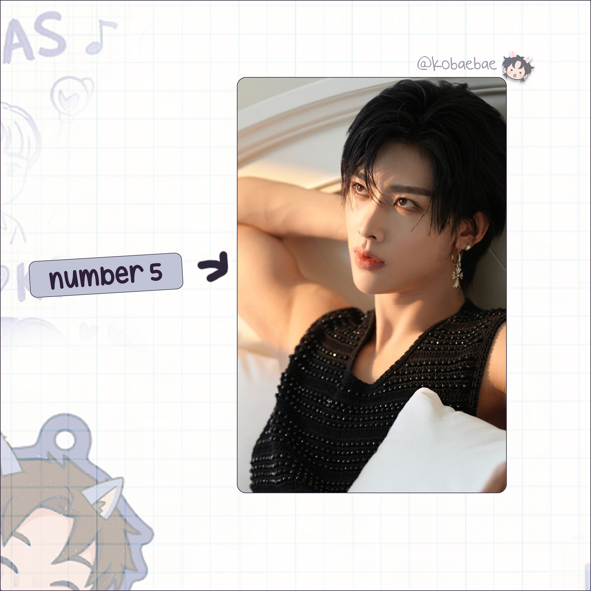 Zb1 - Ricky handmade photocards kpop inspired - Set 3