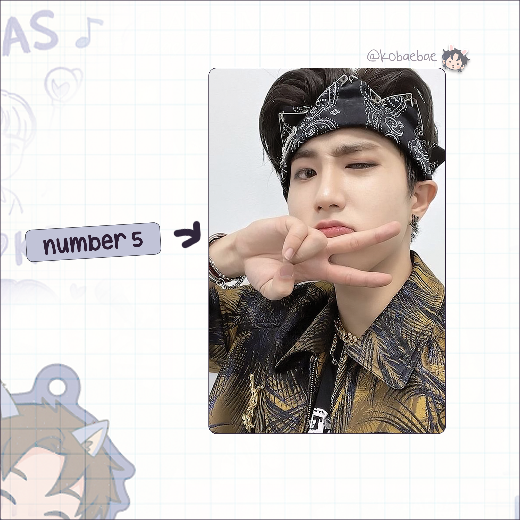 Skz - Han Handmade photocards kpop inspired - Bias set 5