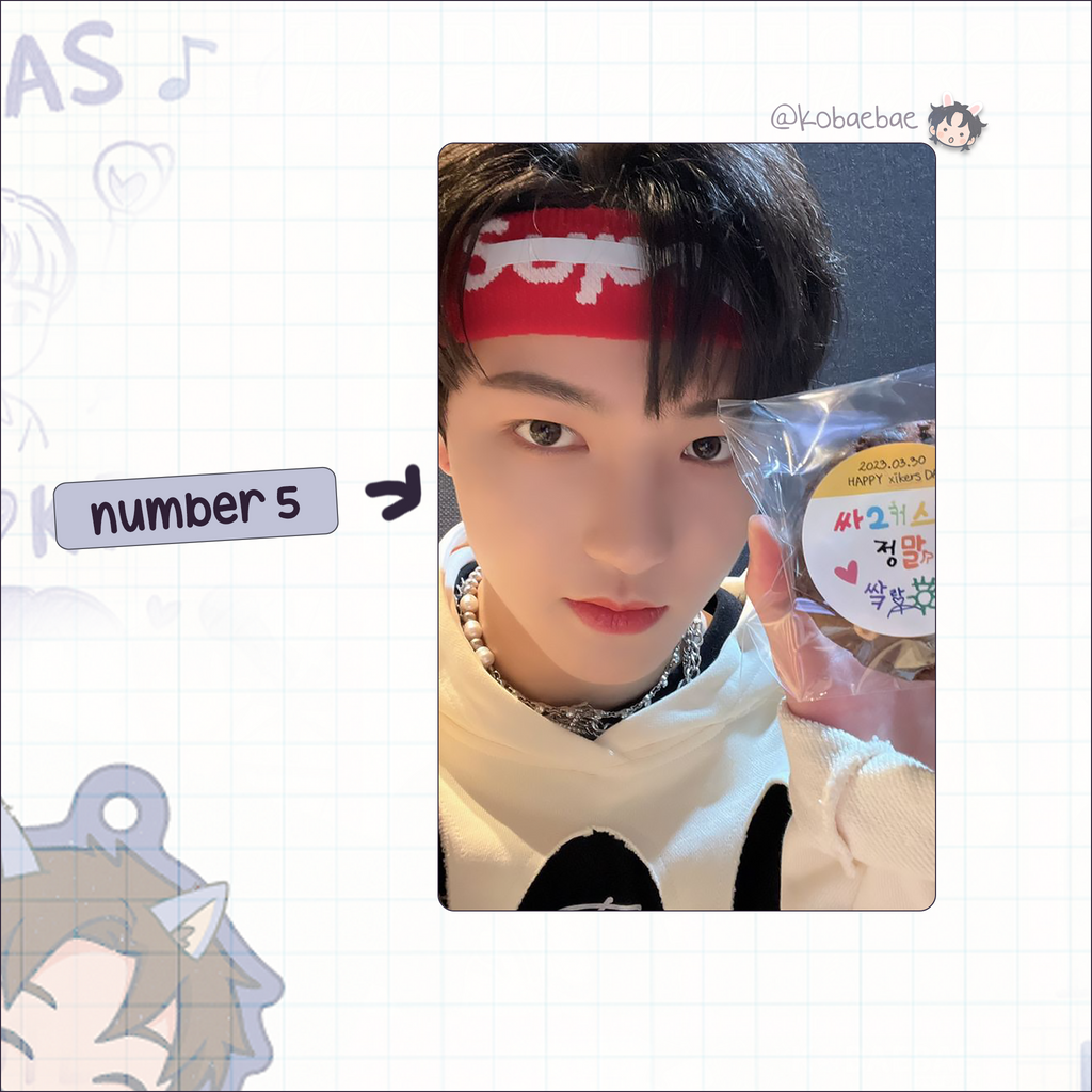 Xkrs - Junghoon handmade photocards kpop inspired - Set 1