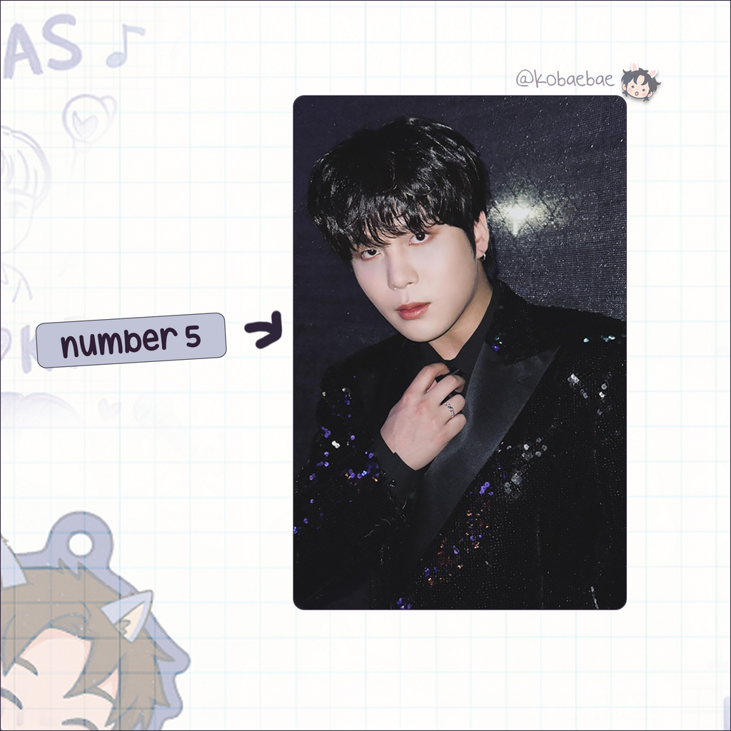 Atz - Jongho handmade photocards kpop inspired - Set 5