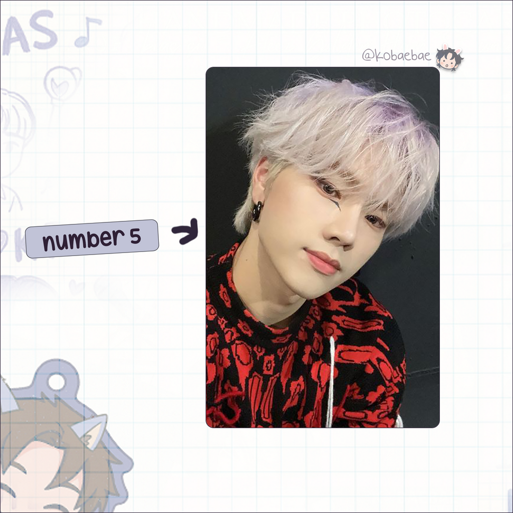 XHR - Jungsu Handmade photocards kpop inspired - Bias set 2