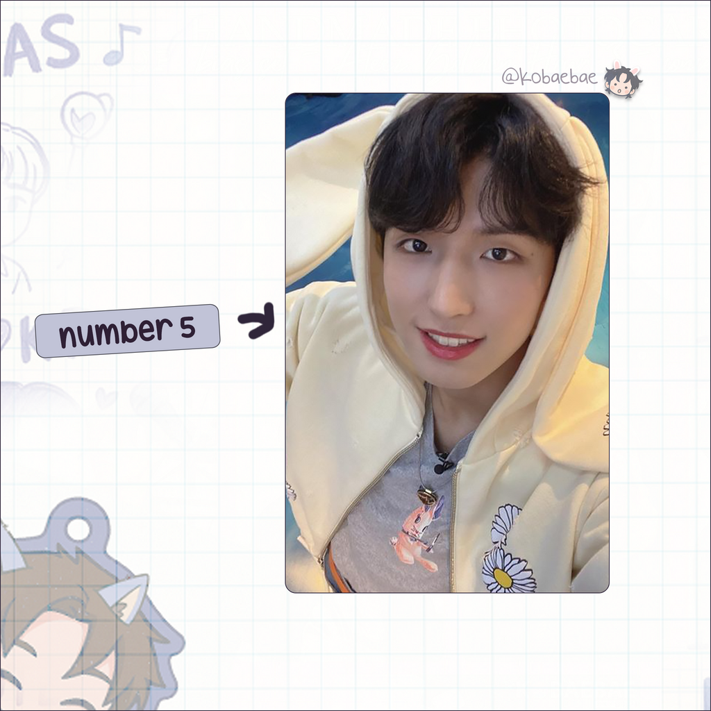 XHR - Junhan Handmade photocards kpop inspired - Bias set 2