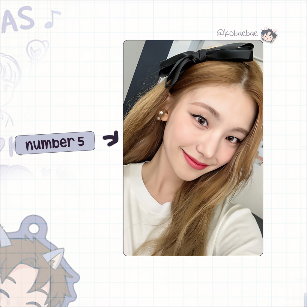 Itz - Yeji handmade photocards kpop inspired - Set 2