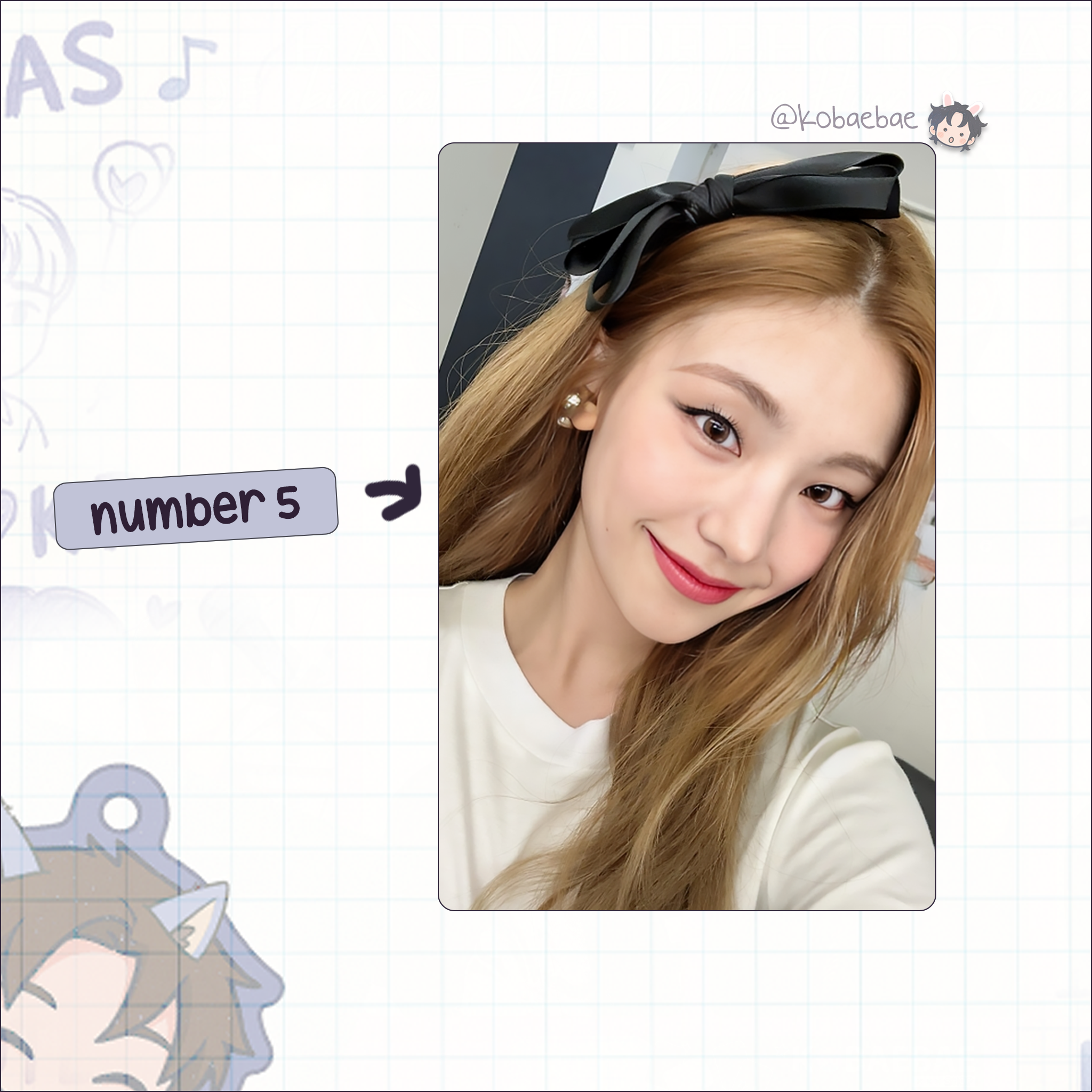 Itz - Yeji handmade photocards kpop inspired - Set 2