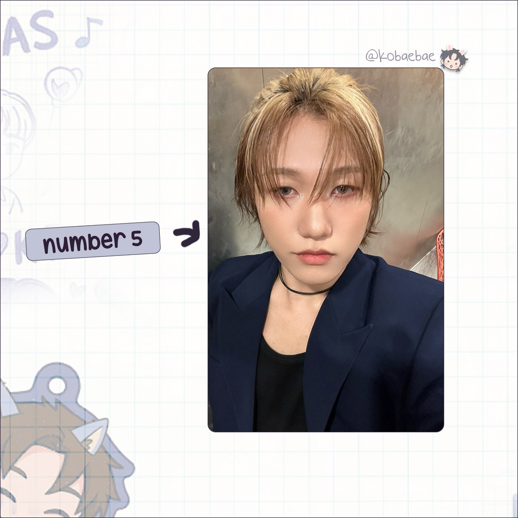P1harmony - Jongseob handmade photocards kpop inspired - Set 3